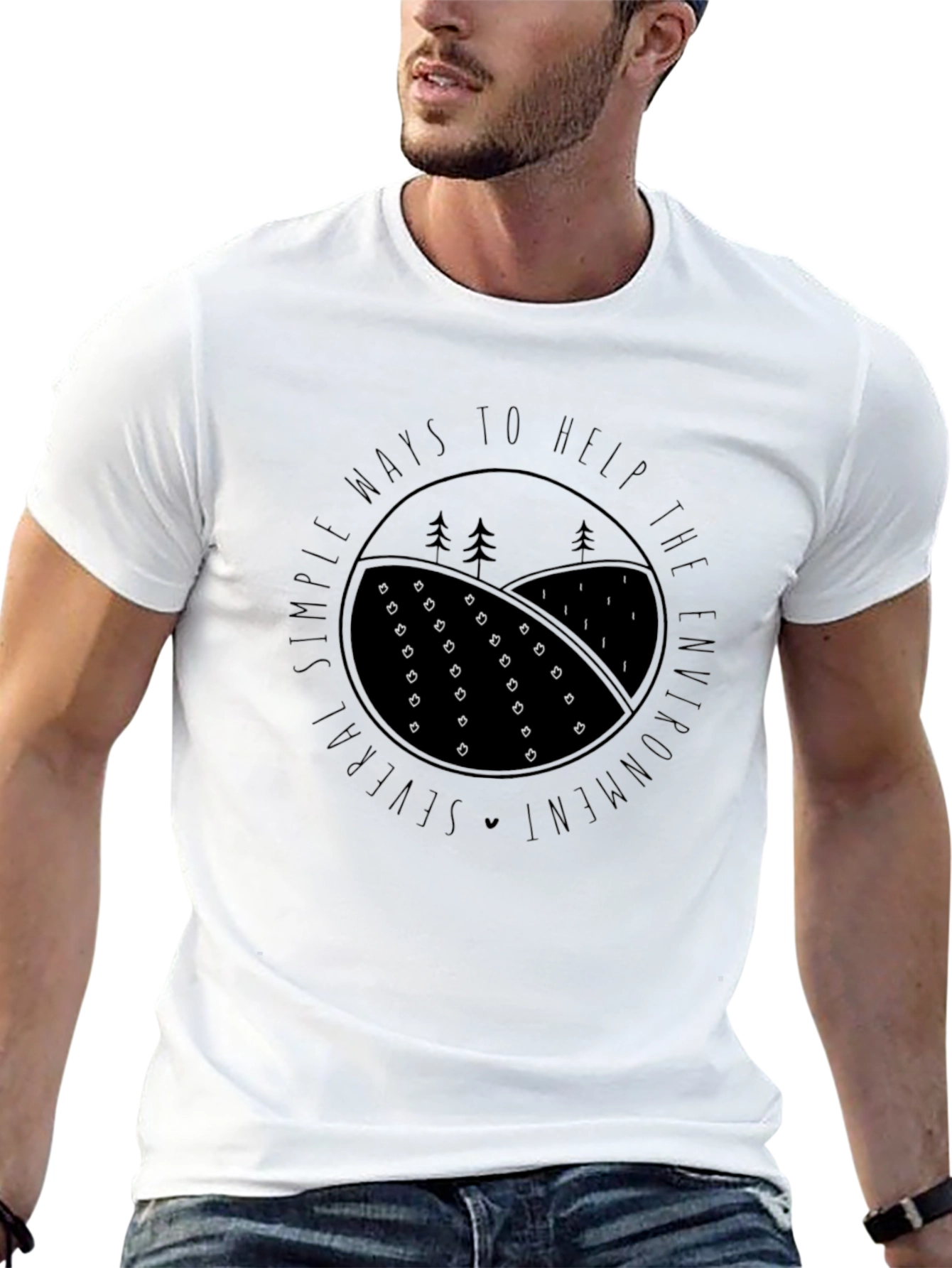 Eco-Friendly Graphic Tee - Help the Environment