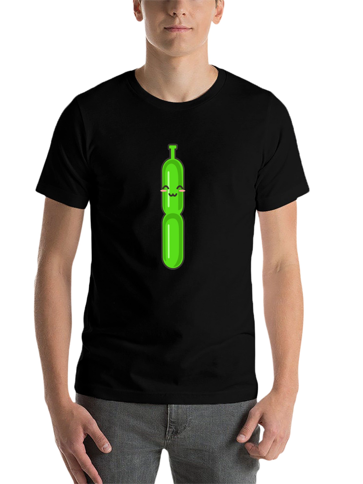Fun Balloon Animal Graphic Tee - Black