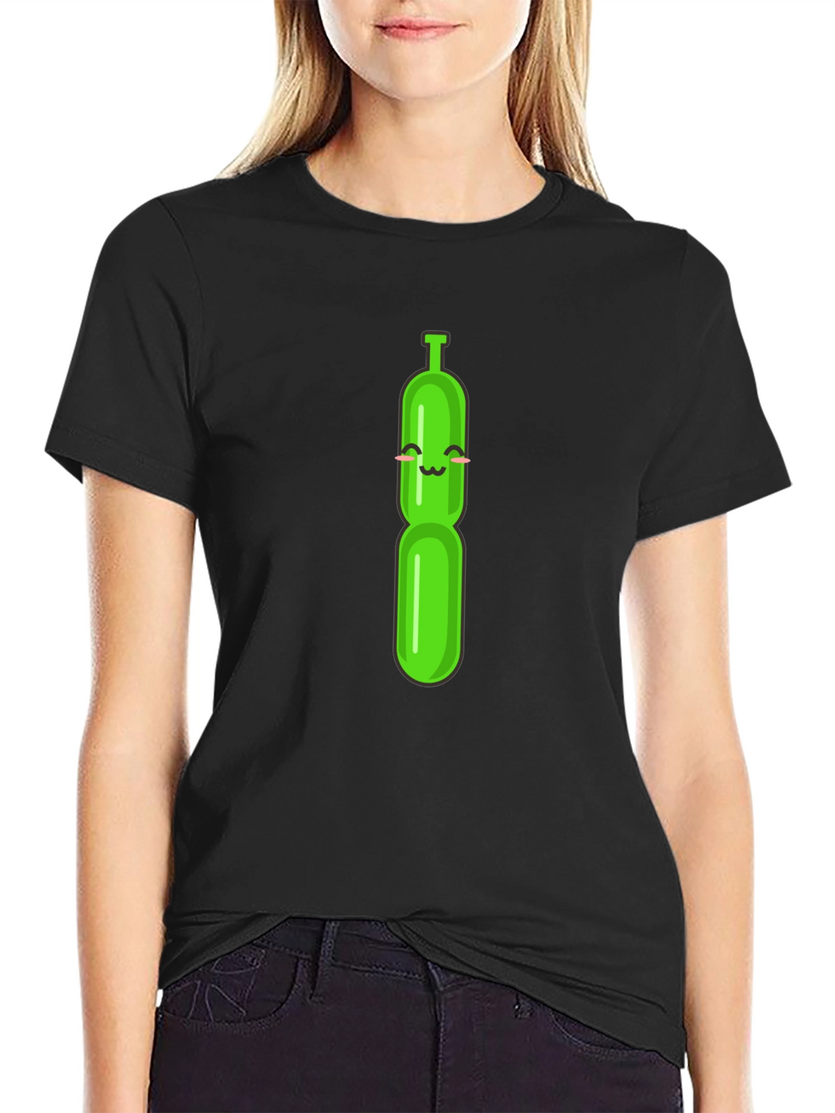 Fun Balloon Animal Graphic Tee - Black