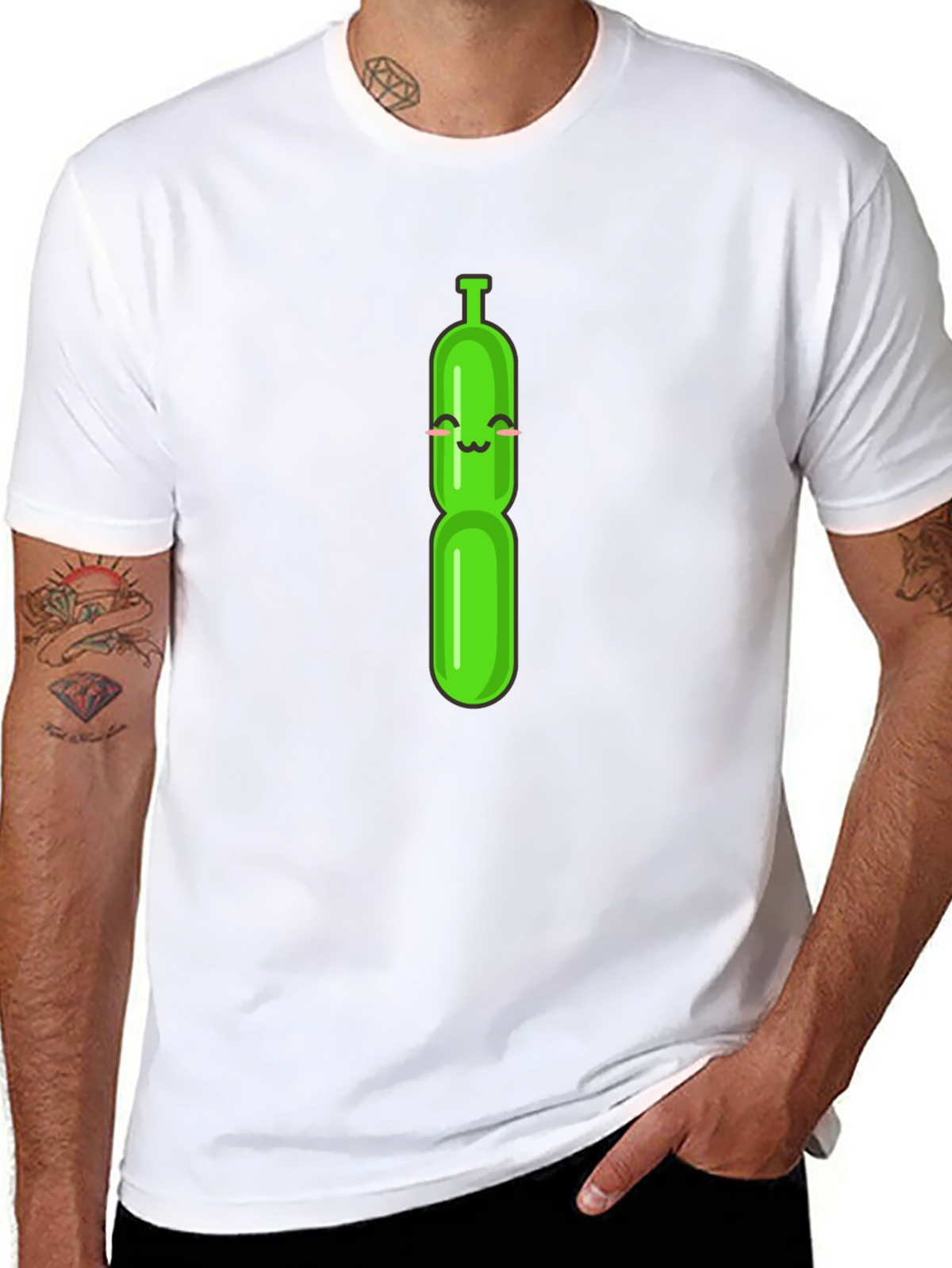 Fun Balloon Animal Graphic Tee - Black
