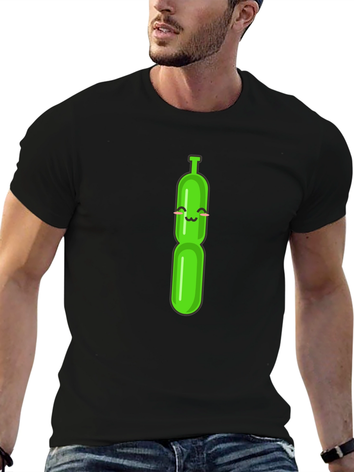 Fun Balloon Animal Graphic Tee - Black