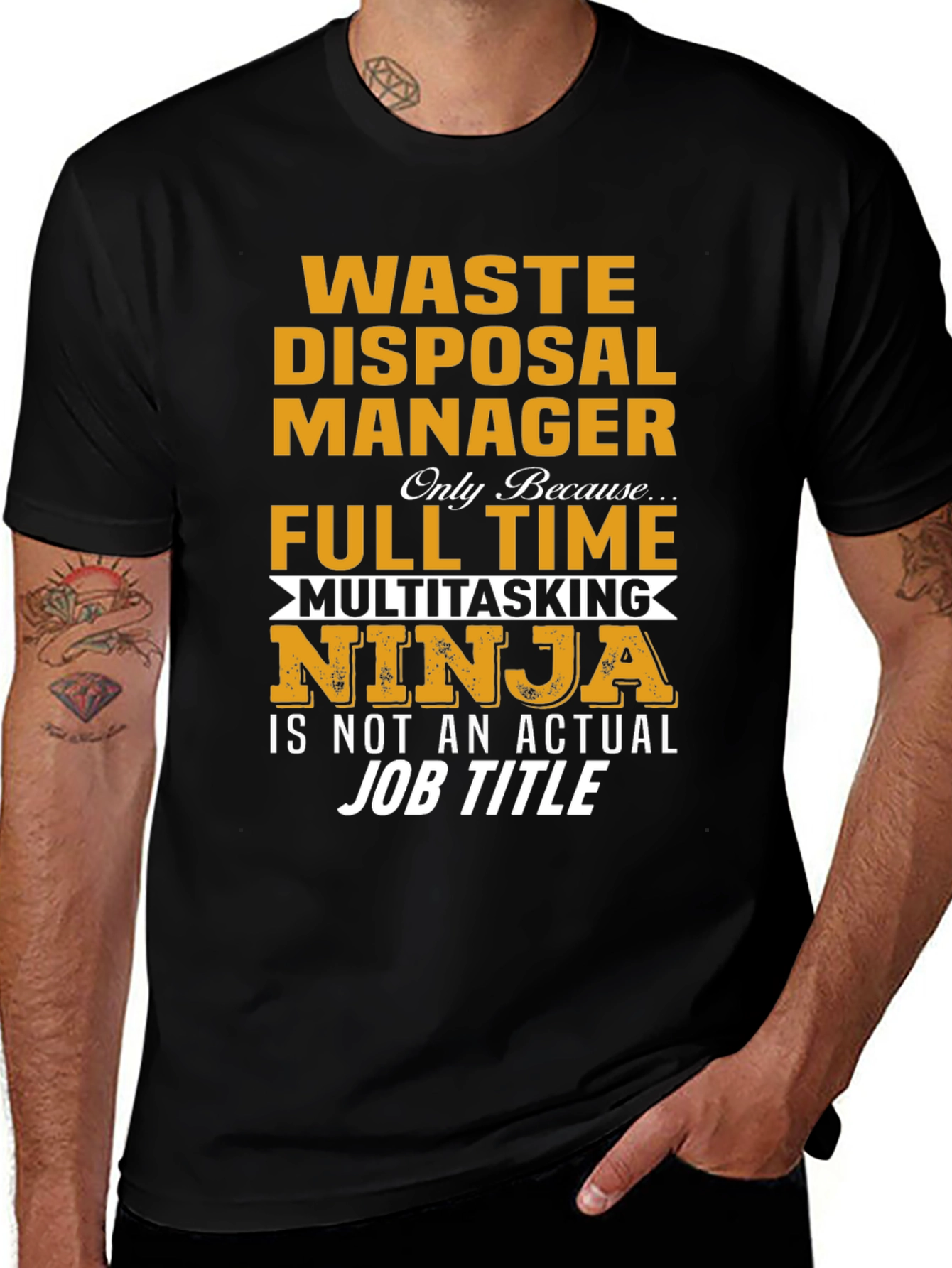 Waste Disposal Manager Ninja T-Shirt
