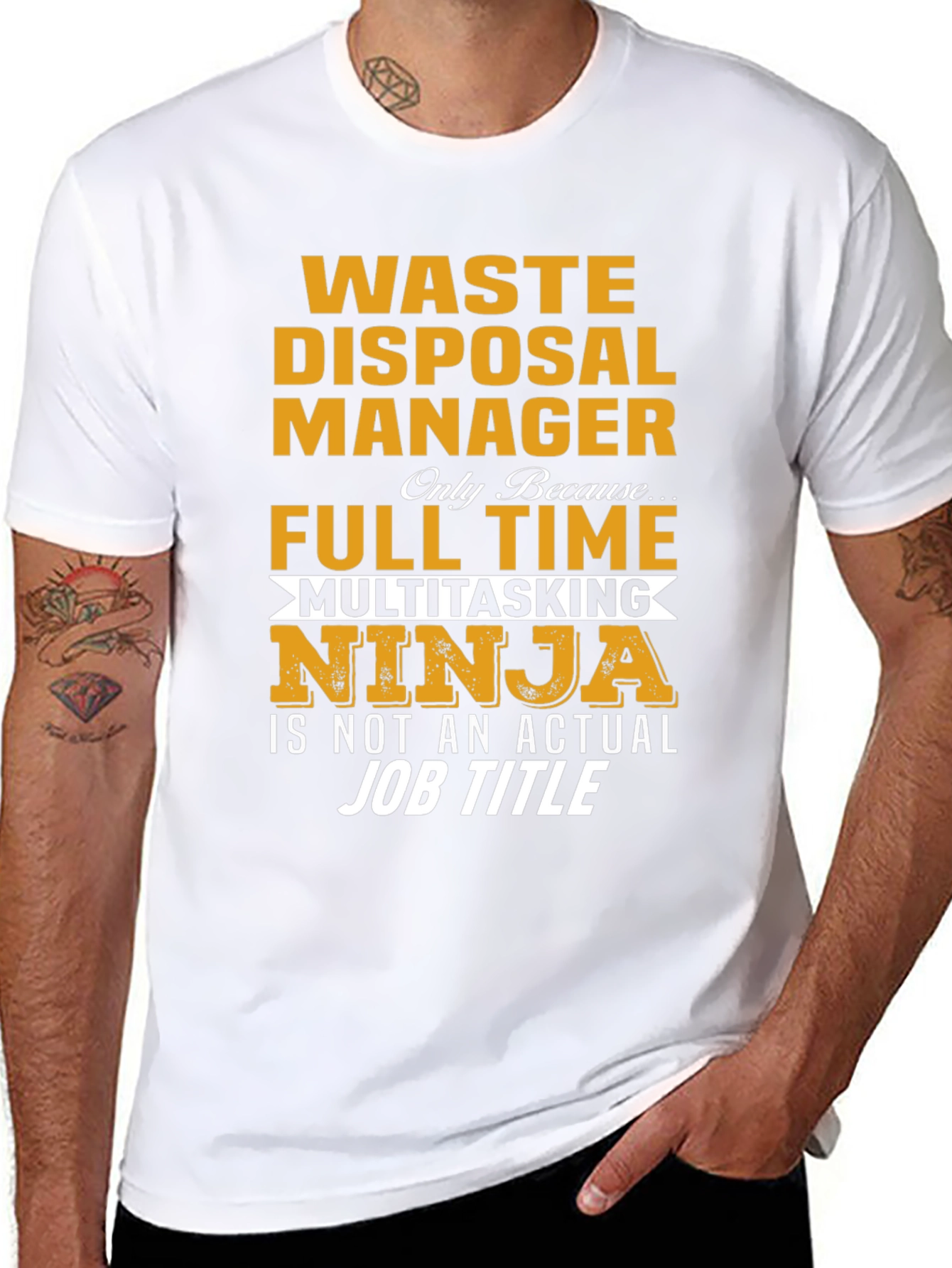 Waste Disposal Manager Ninja T-Shirt