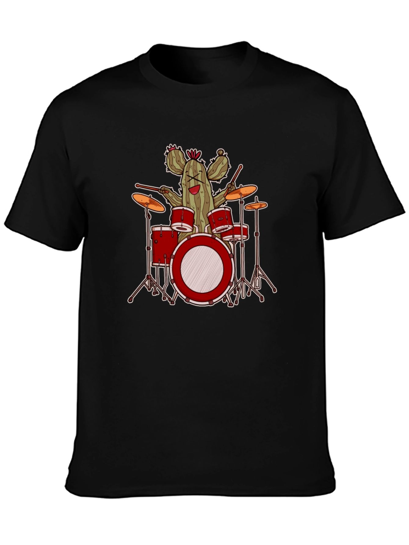 Cactus Drummer Graphic T-Shirt - Band Tee