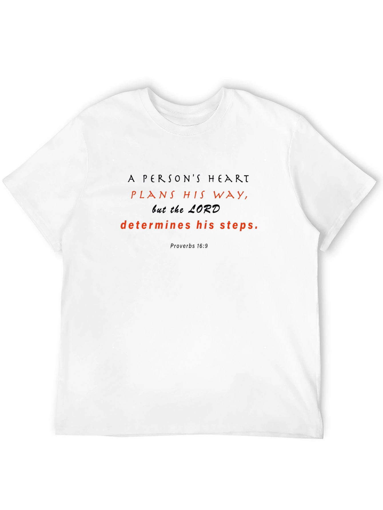 Faith-Inspired T-Shirt: Proverbs 16:9