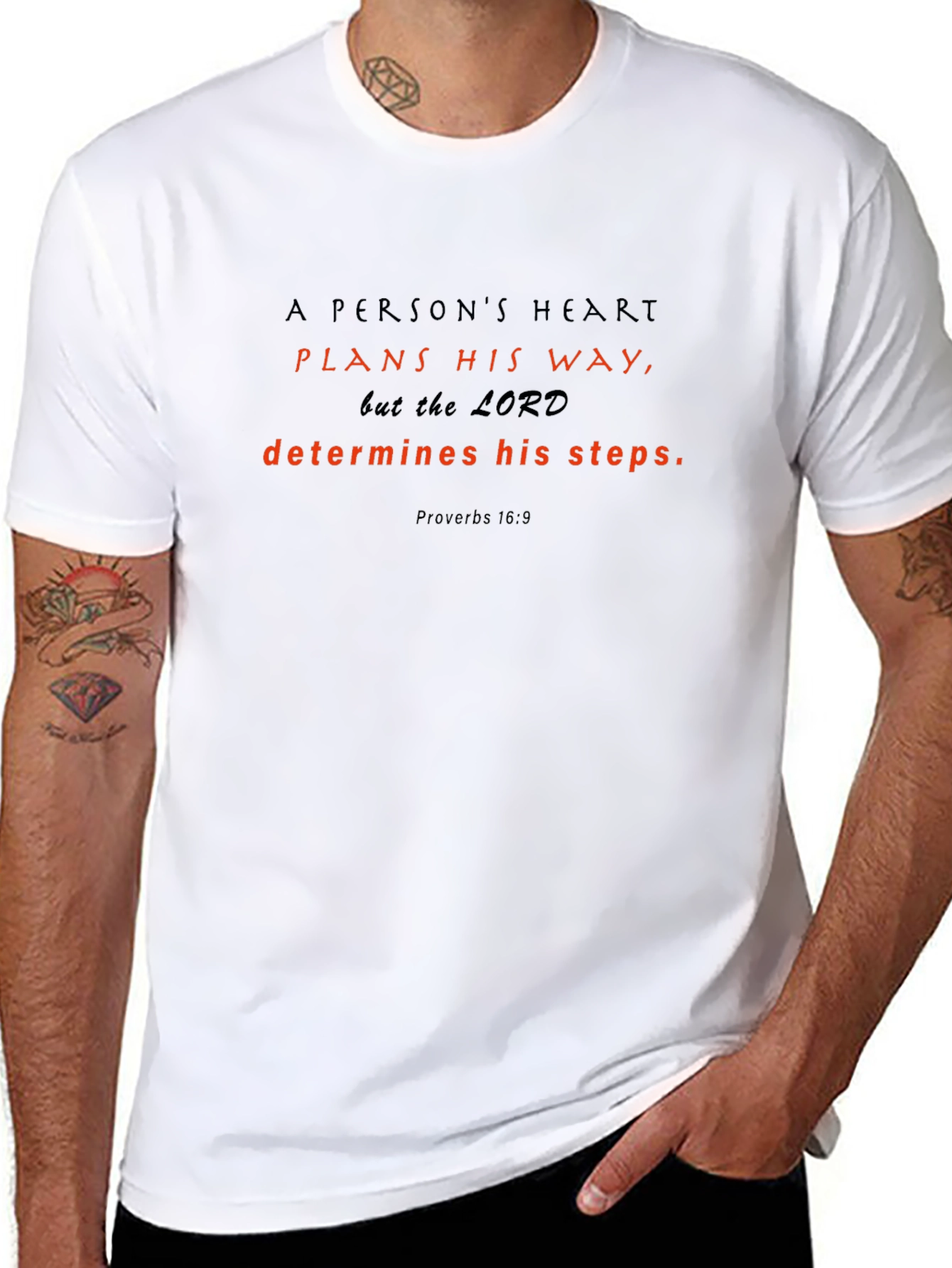 Faith-Inspired T-Shirt: Proverbs 16:9