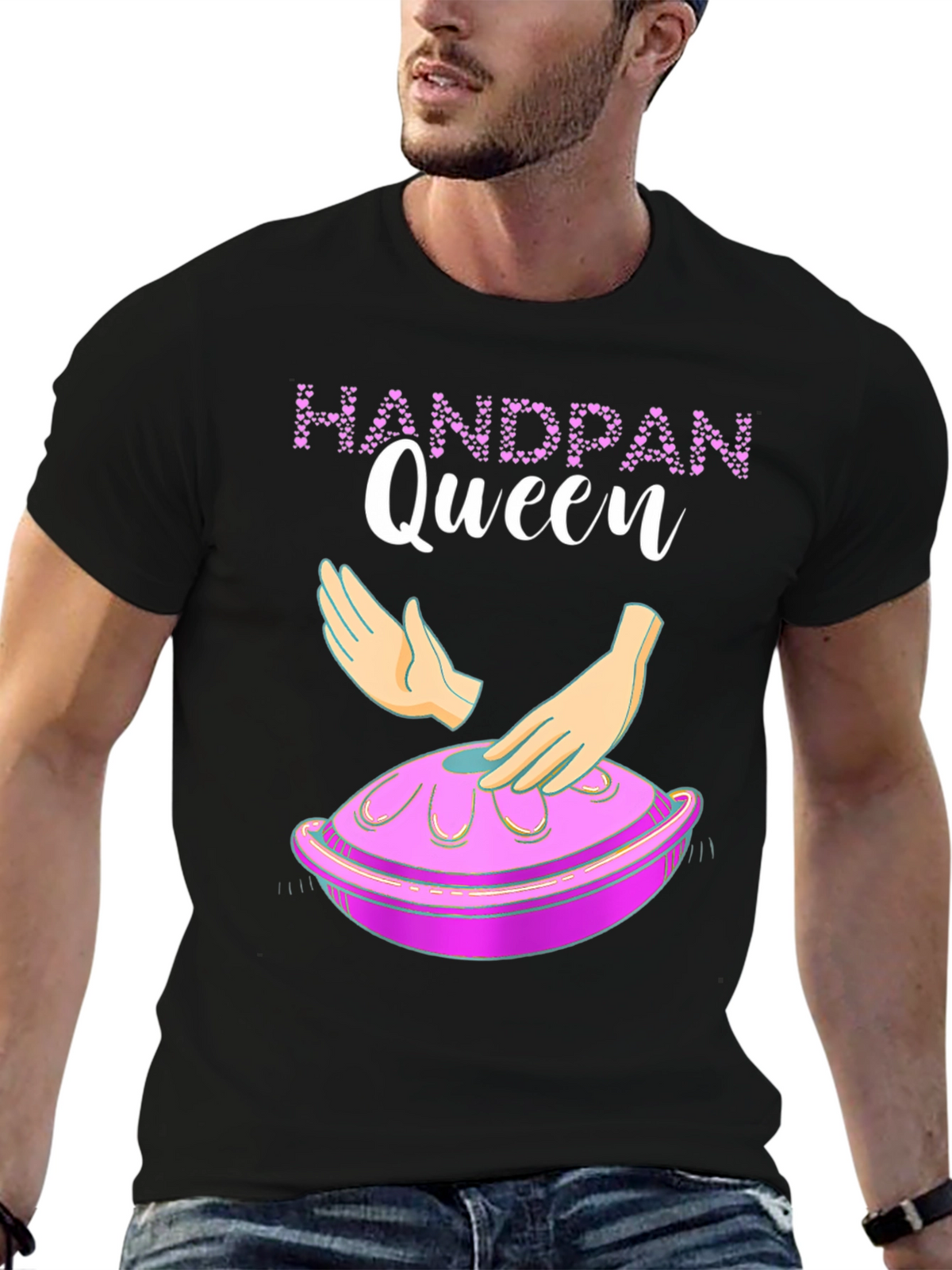 Handpan Queen Graphic Tee - Musical Instrument T-Shirt