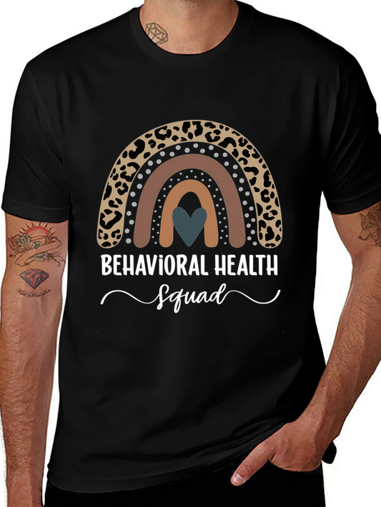 Behavioral Health Squad Rainbow Graphic Tee