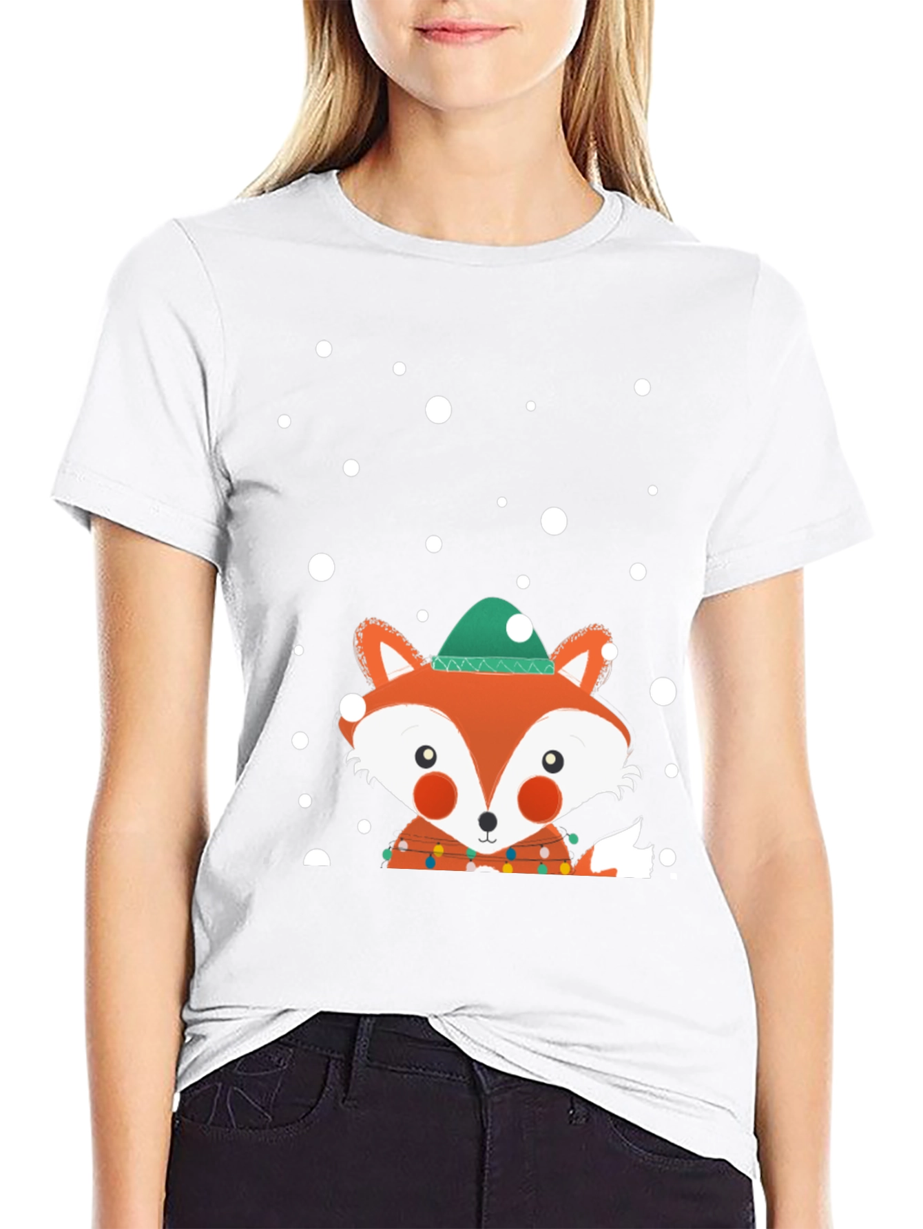 Festive Fox Tee - Holiday Fun!