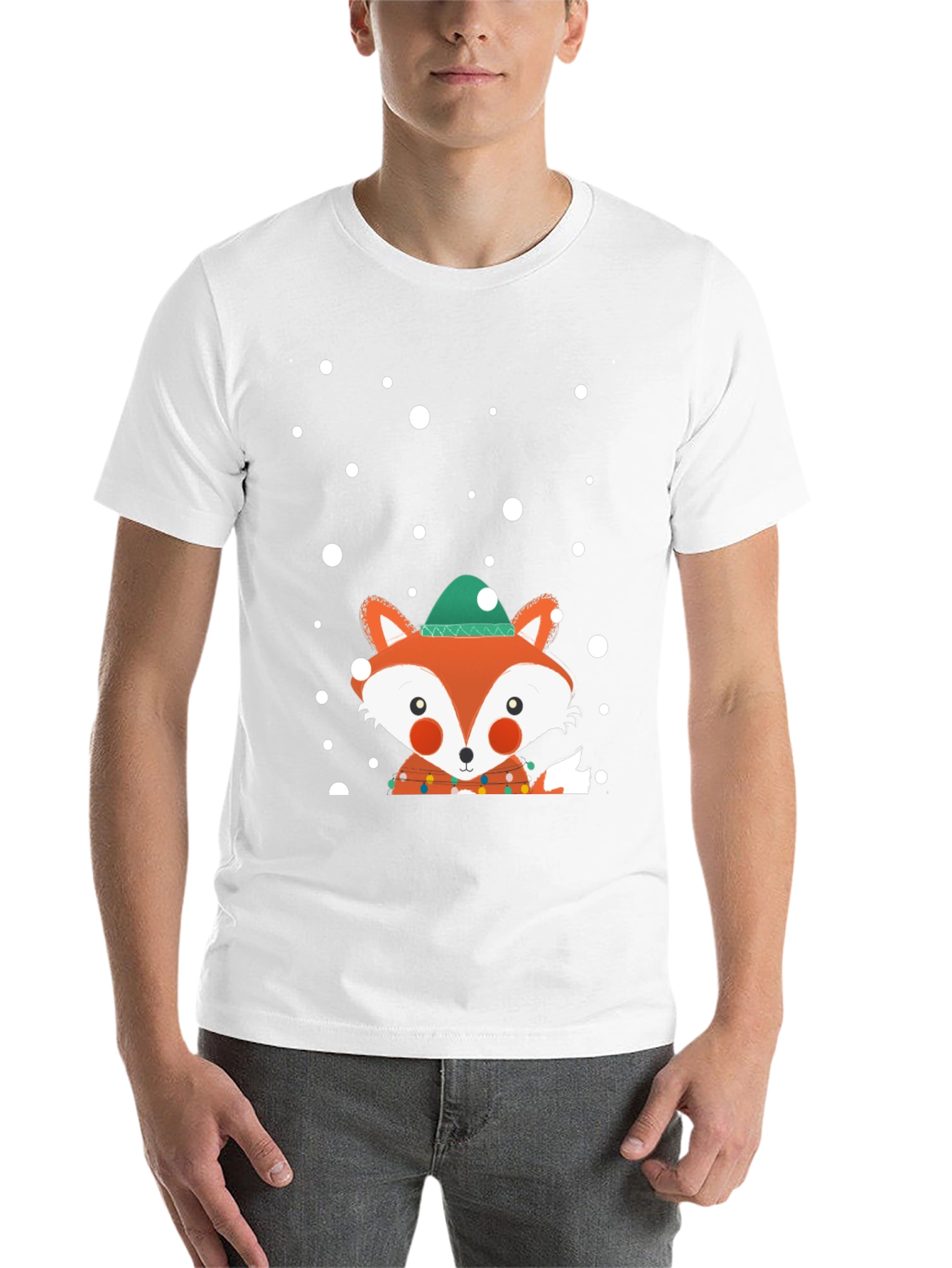 Festive Fox Tee - Holiday Fun!