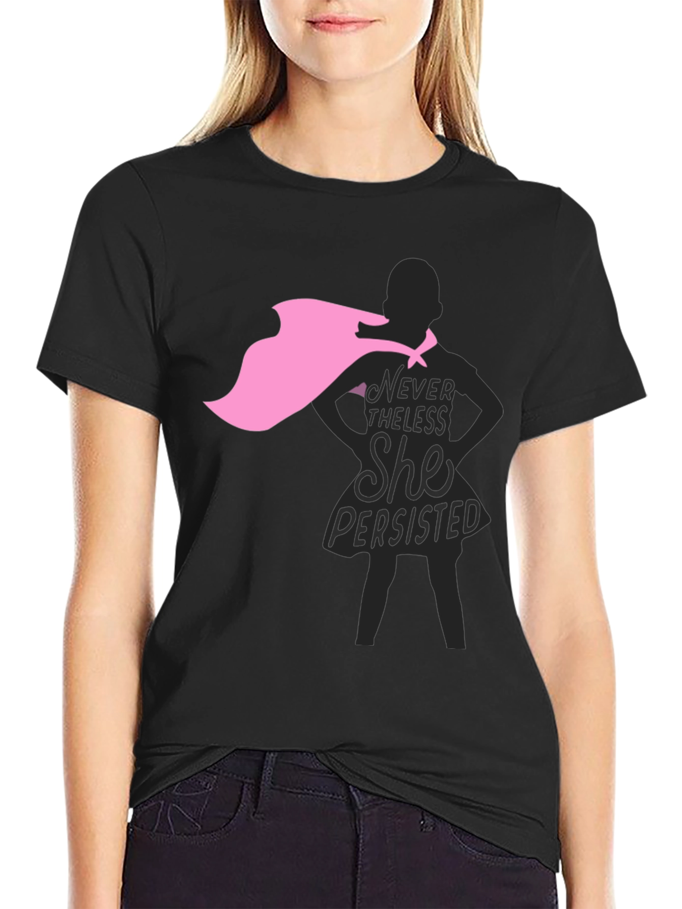 Nevertheless She Persisted Graphic Tee - Black