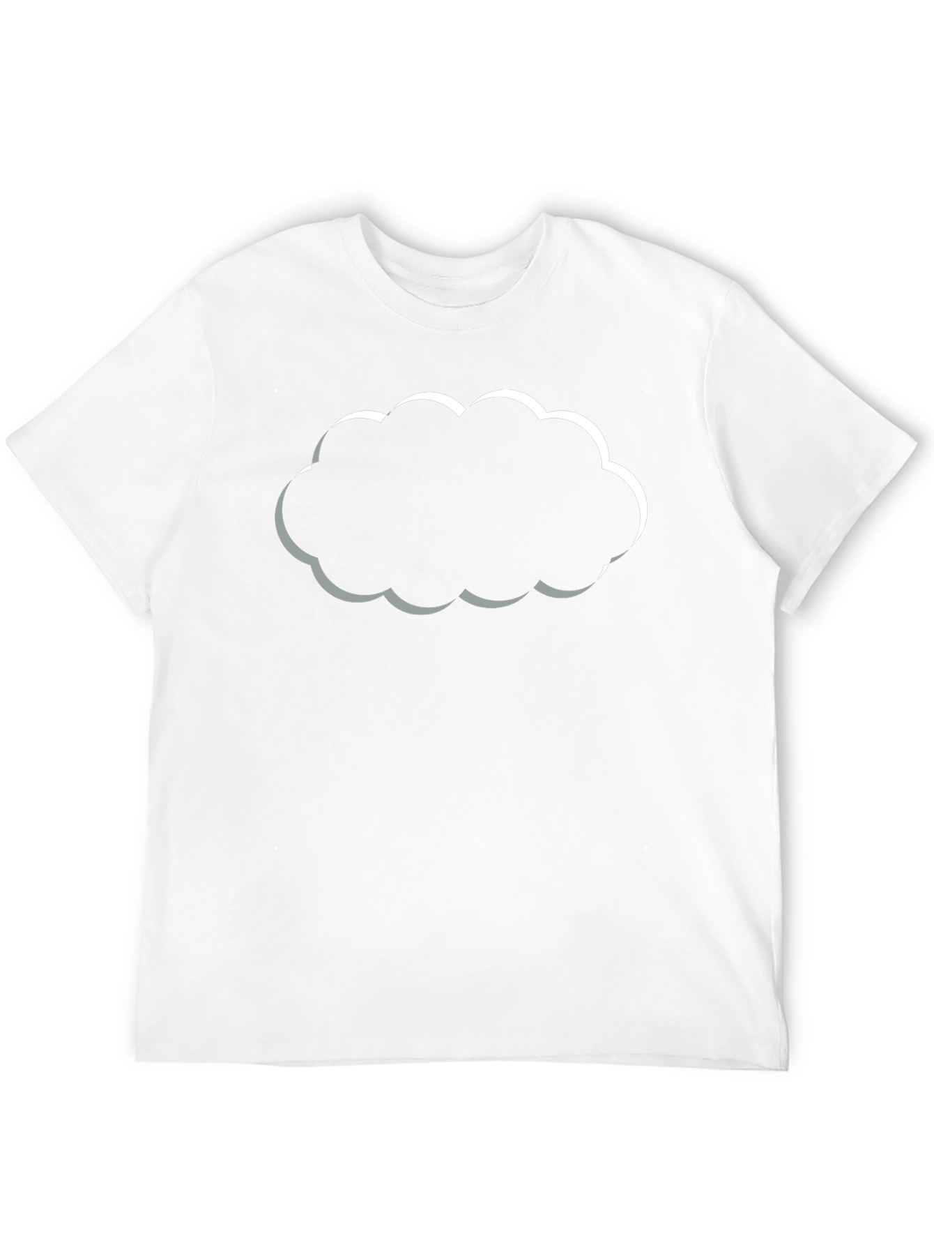Cloud Graphic Black T-Shirt - Trendy & Stylish