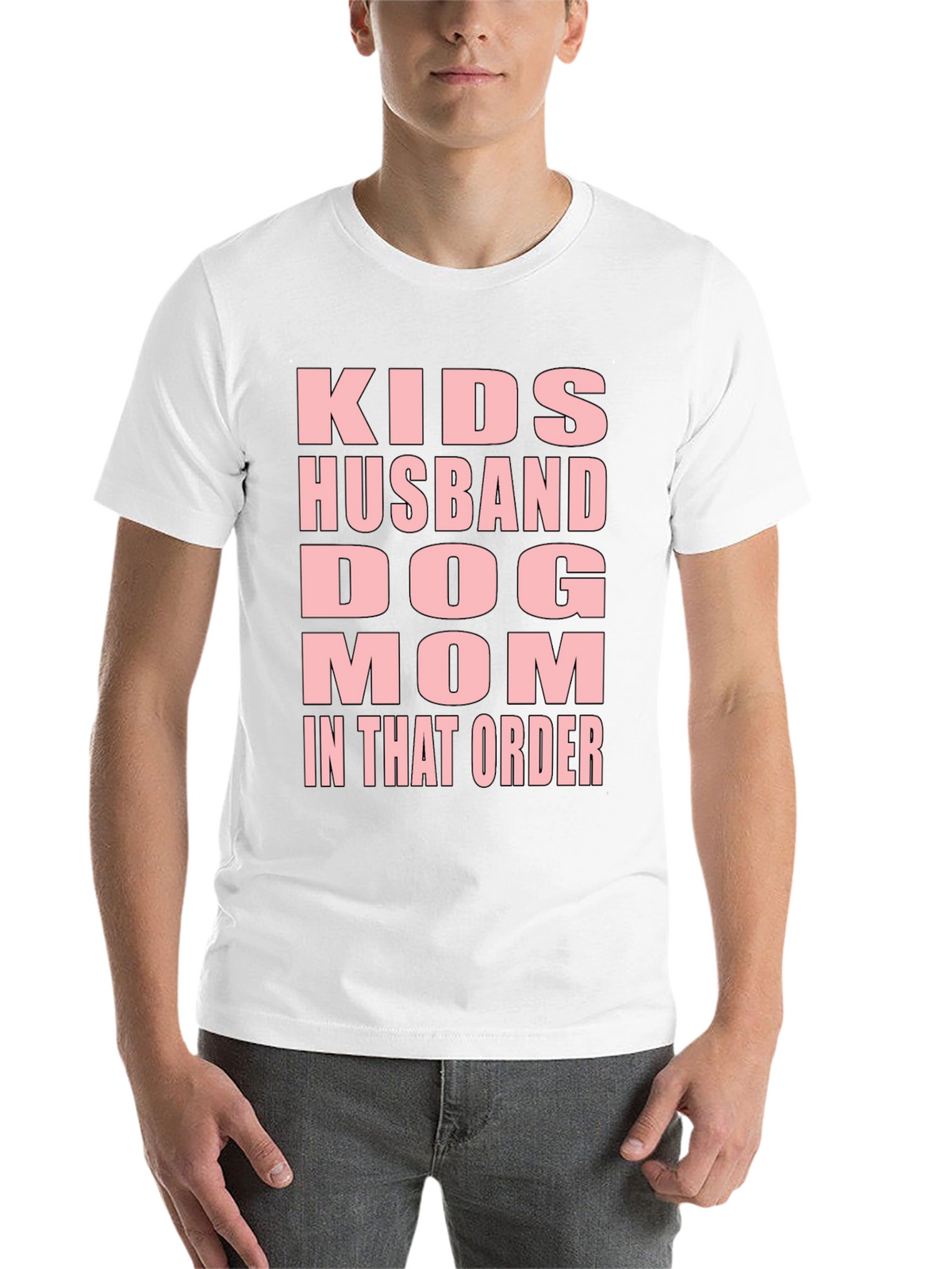 Kids Husband Dog Mom T-Shirt