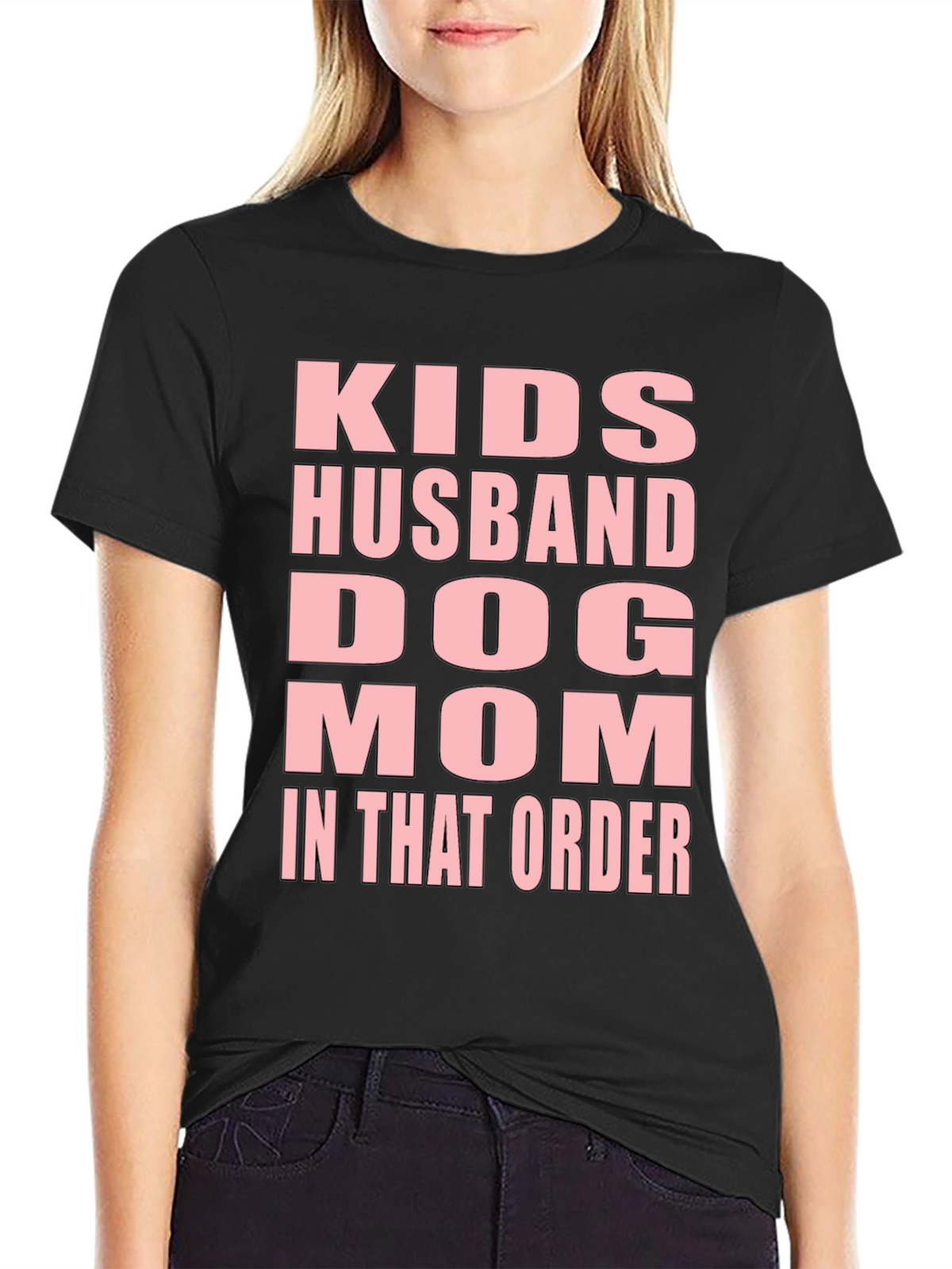 Kids Husband Dog Mom T-Shirt