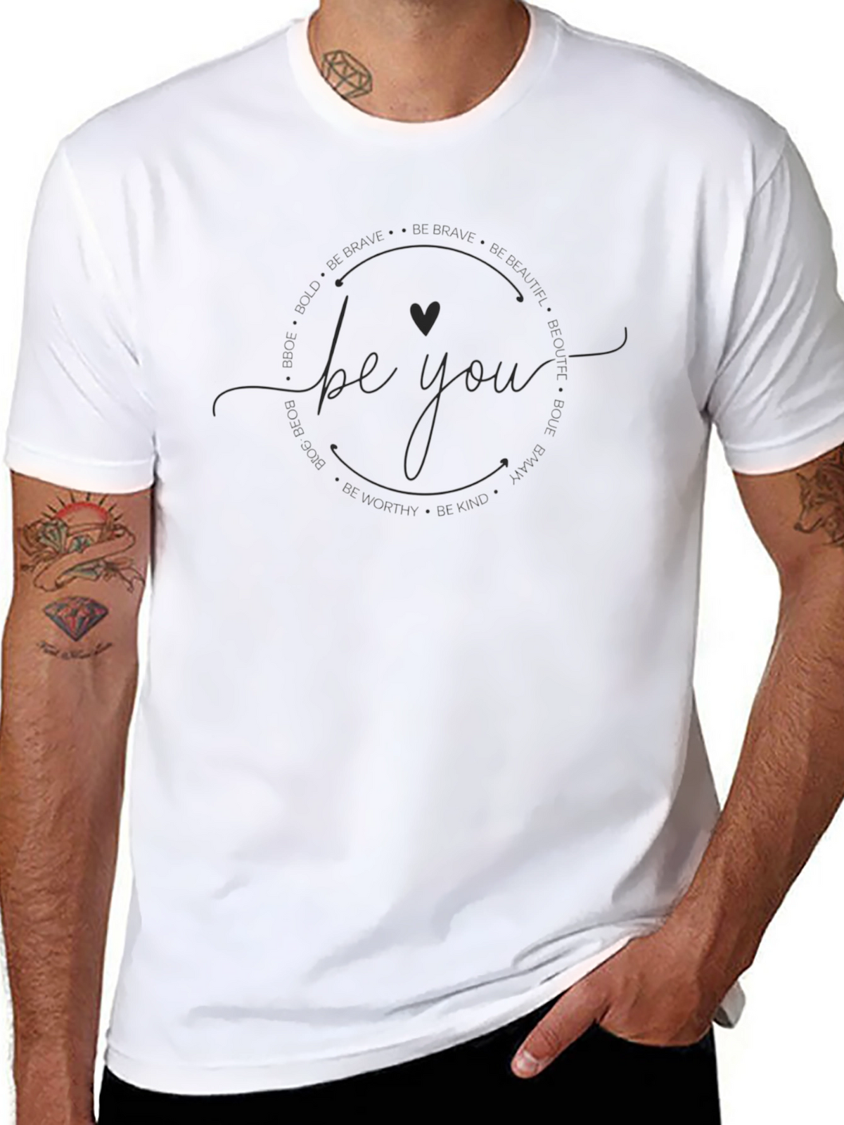 Be You Graphic Tee - Soft Style Round Neck