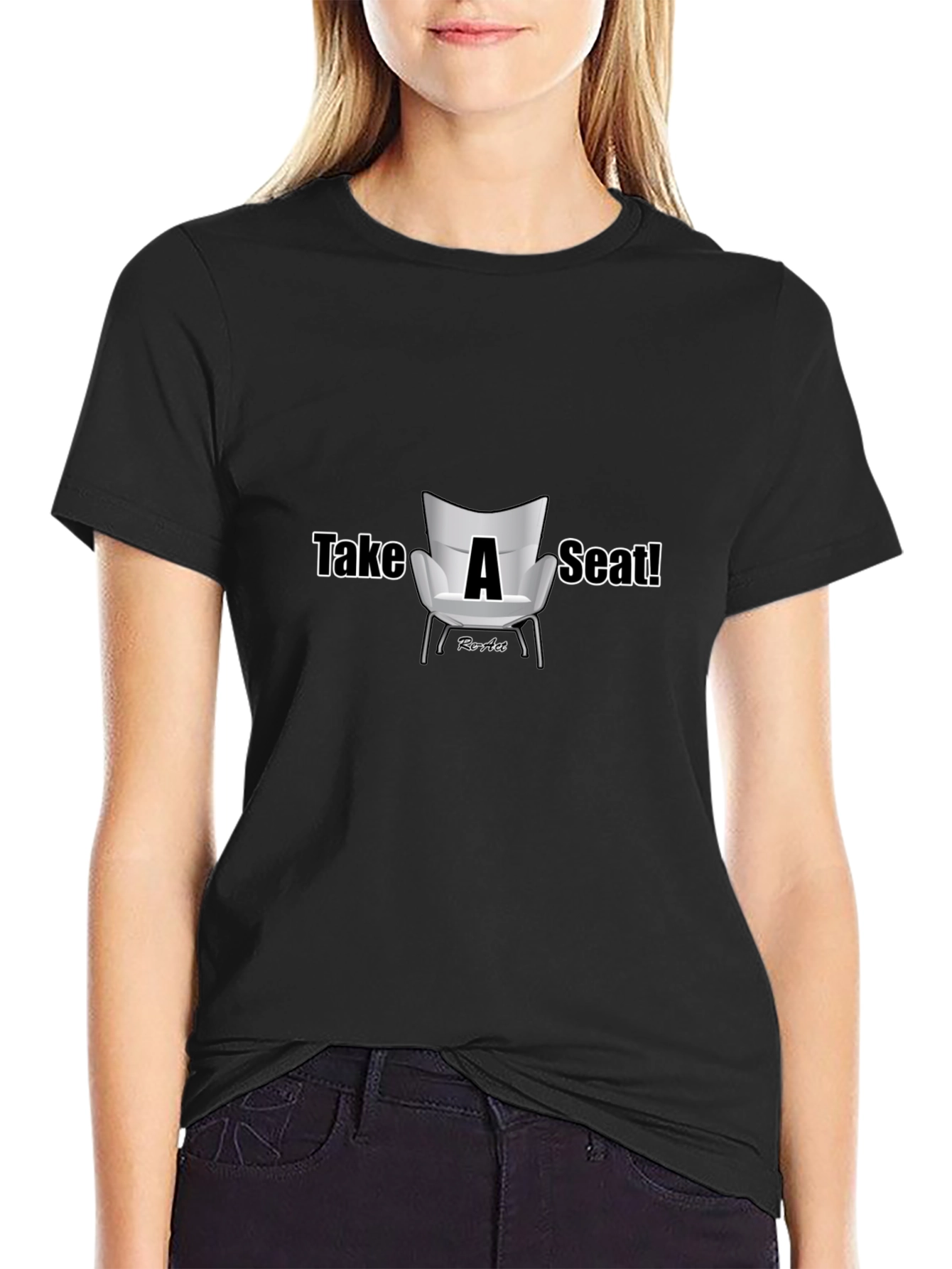 Take A Seat Graphic T-Shirt - Casual Style