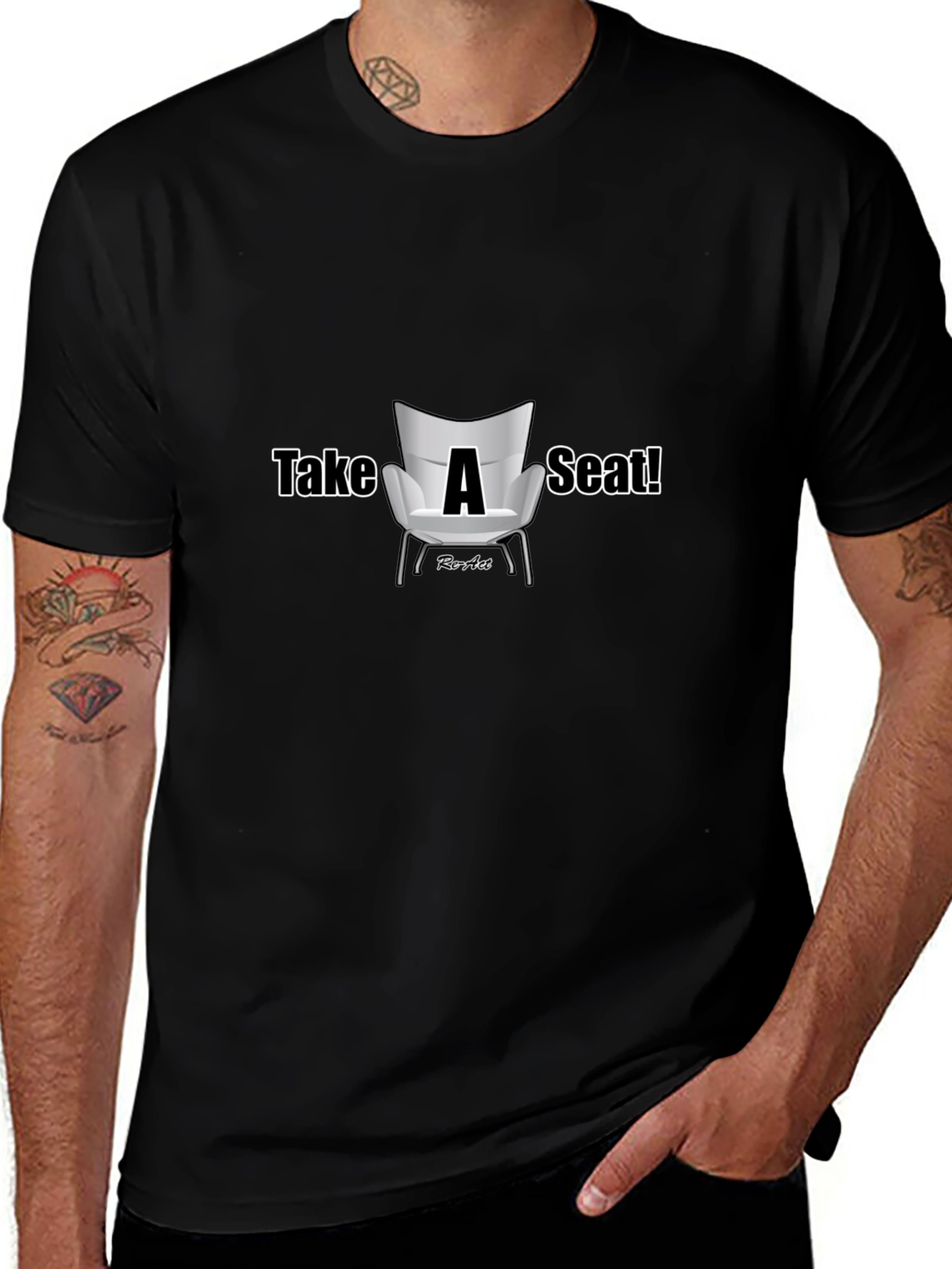 Take A Seat Graphic T-Shirt - Casual Style
