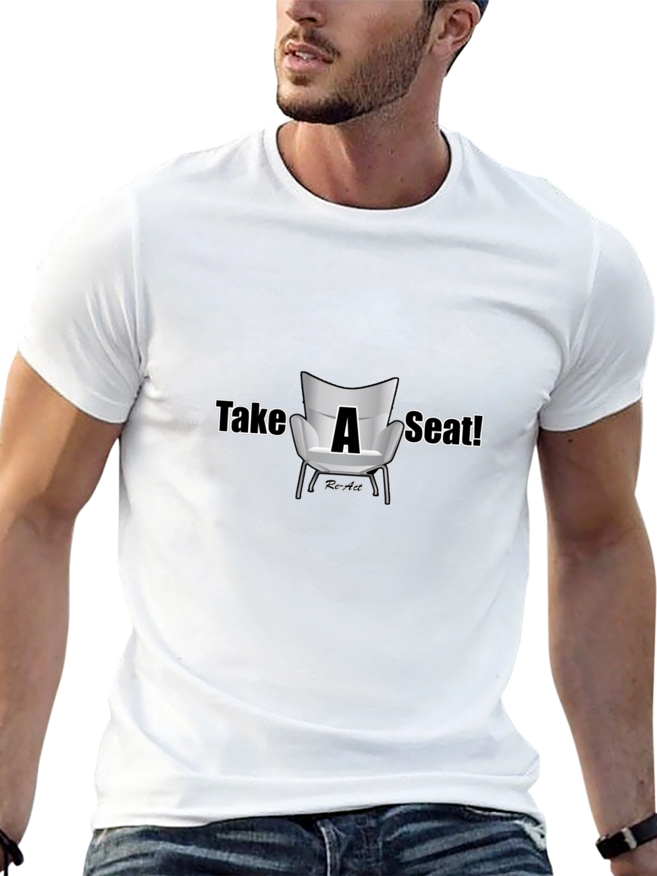 Take A Seat Graphic T-Shirt - Casual Style