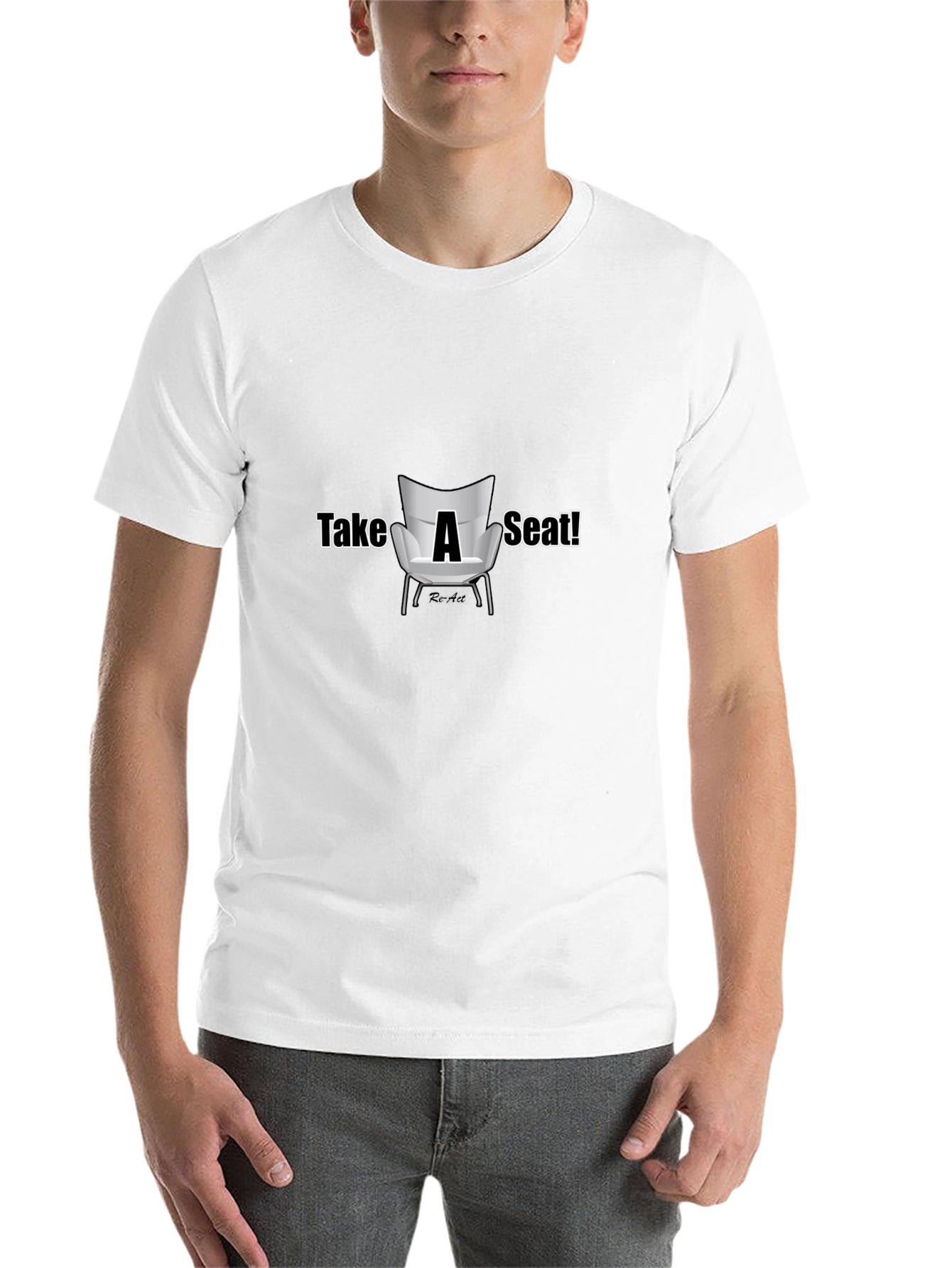 Take A Seat Graphic T-Shirt - Casual Style