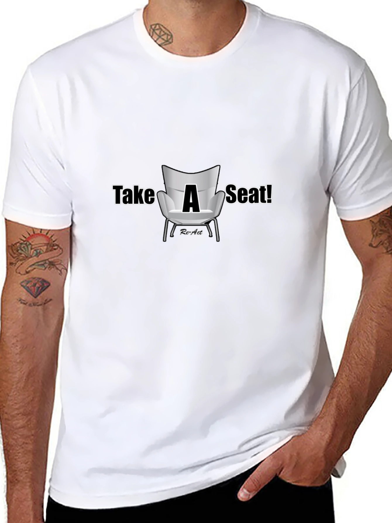 Take A Seat Graphic T-Shirt - Casual Style