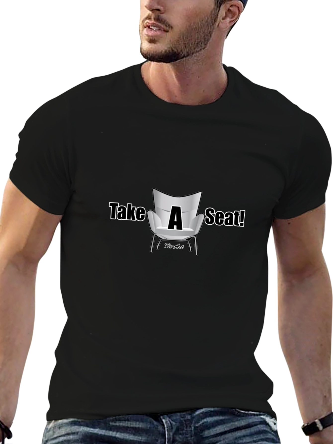 Take A Seat Graphic T-Shirt - Casual Style