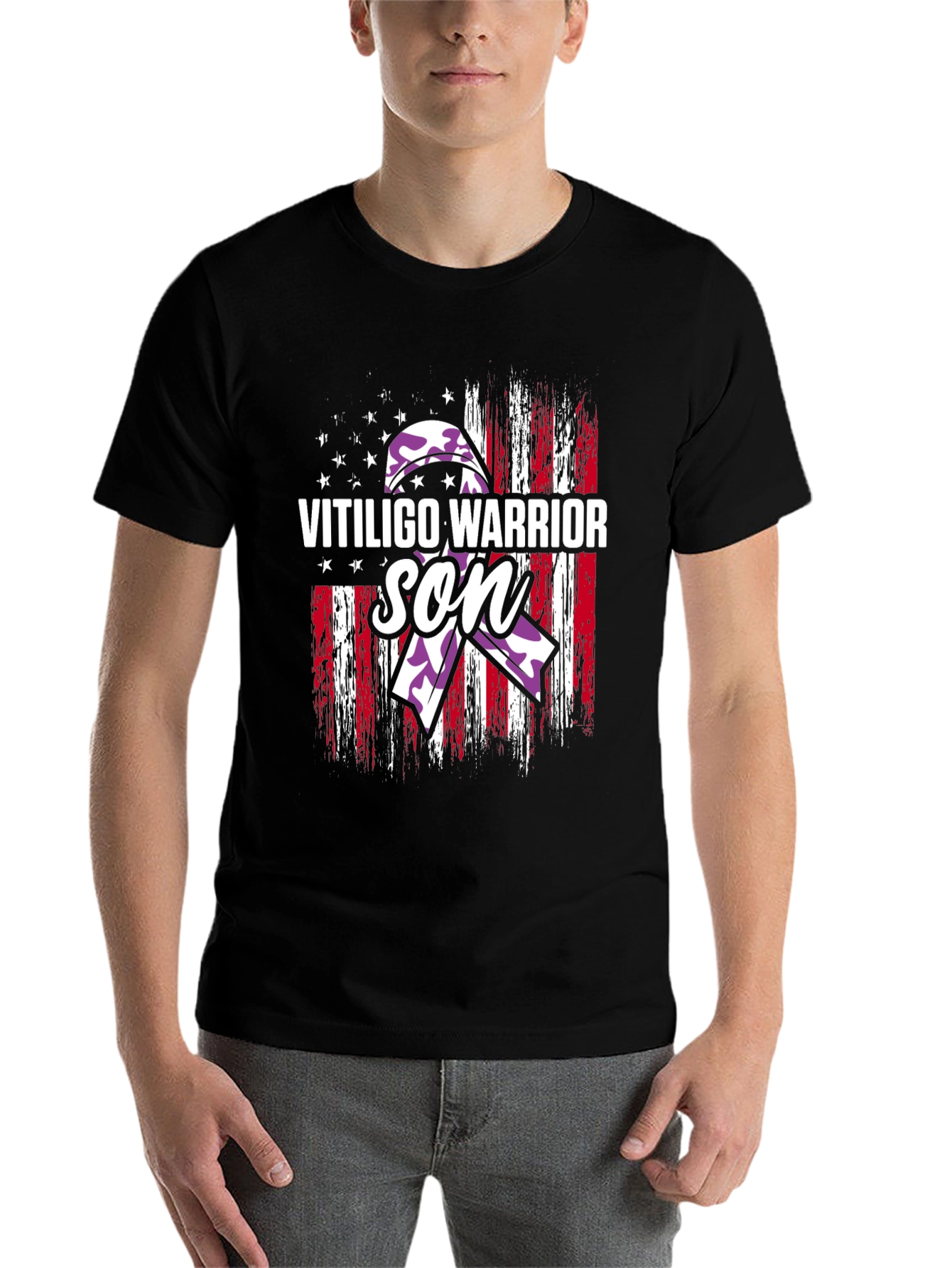 Vitiligo Warrior Son T-Shirt