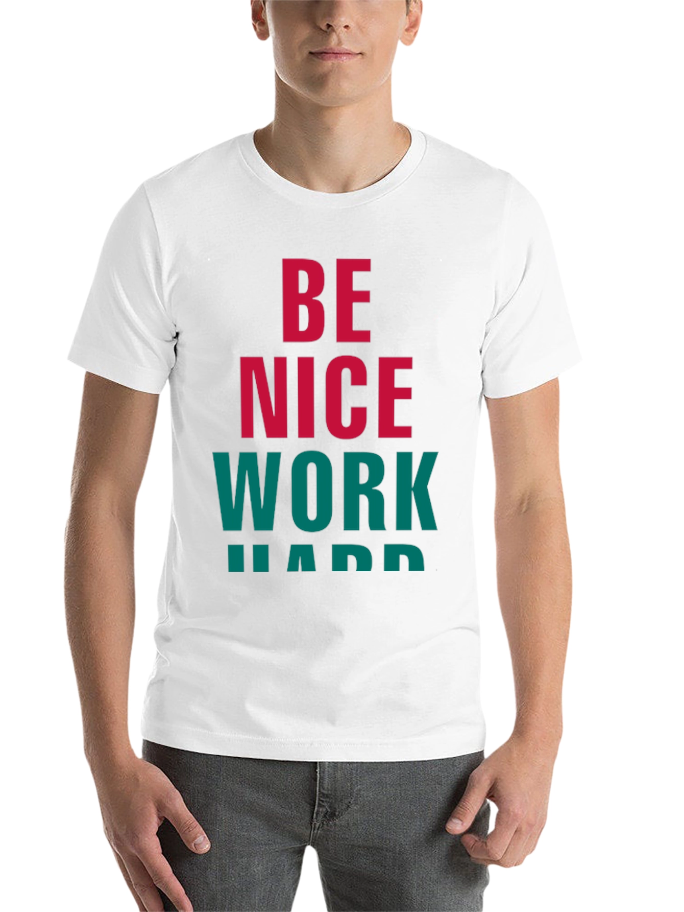 Be Nice Work Hard Graphic Tee