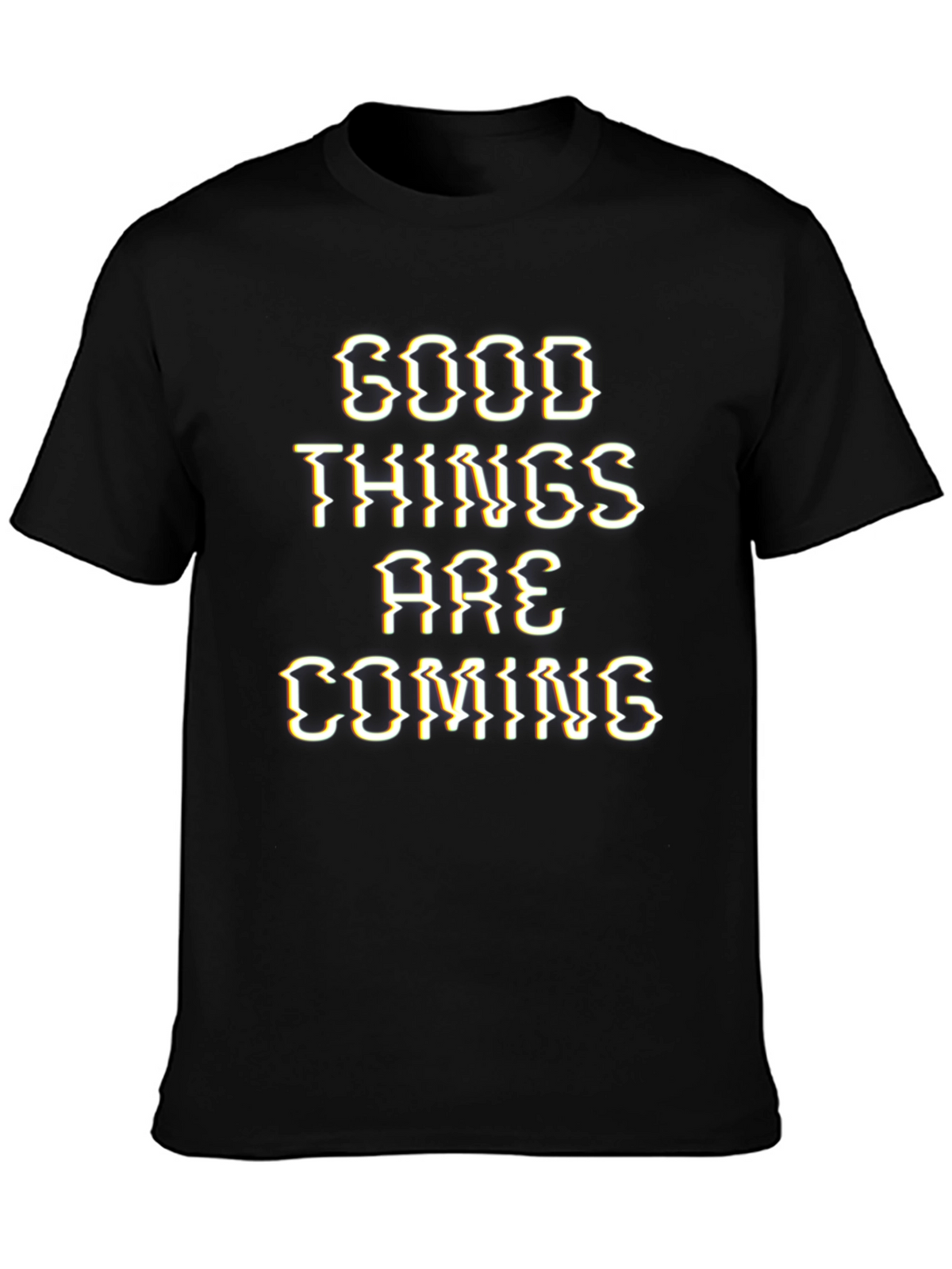 Good Things are Coming Graphic Tee - Black