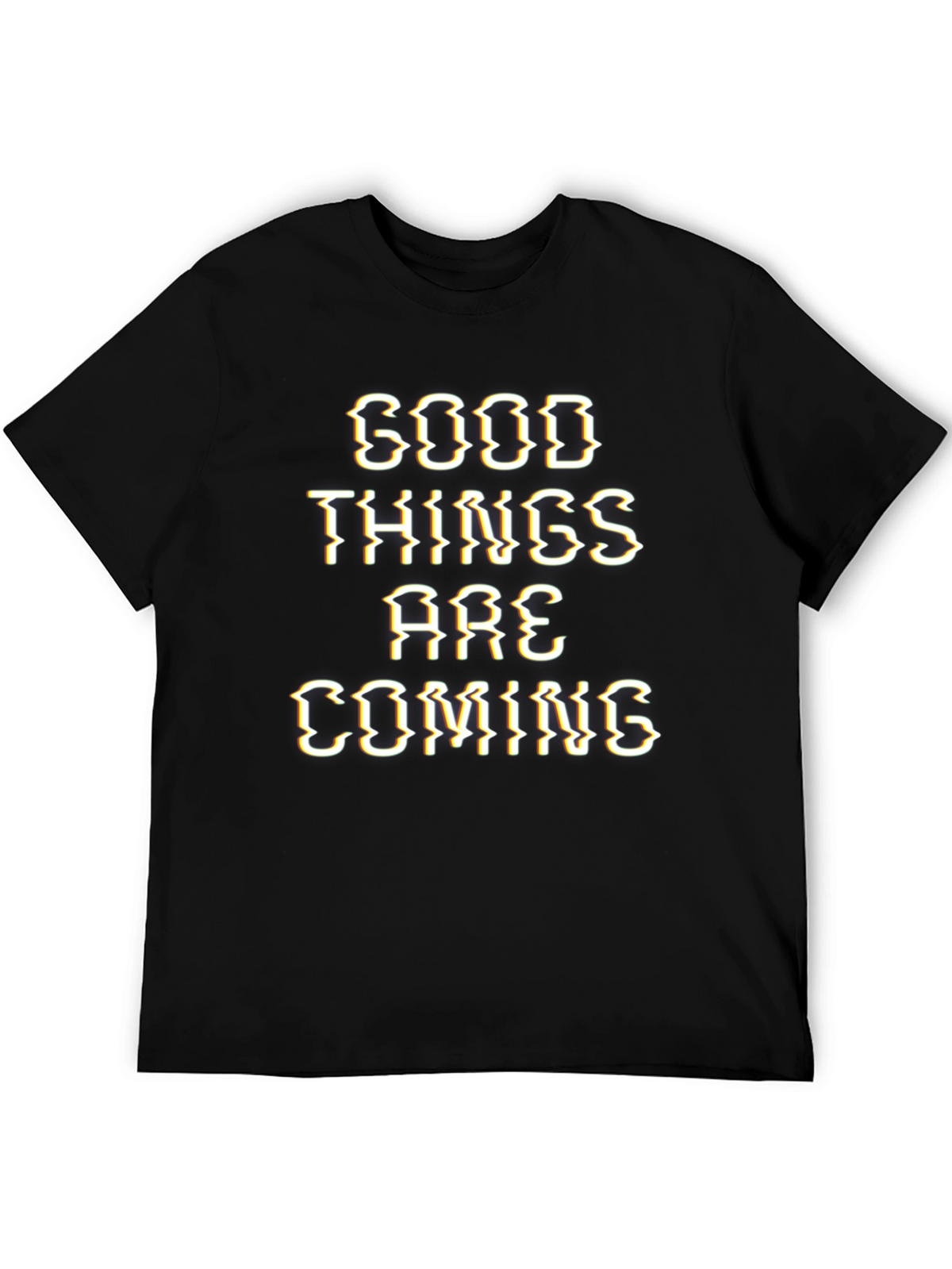 Good Things are Coming Graphic Tee - Black
