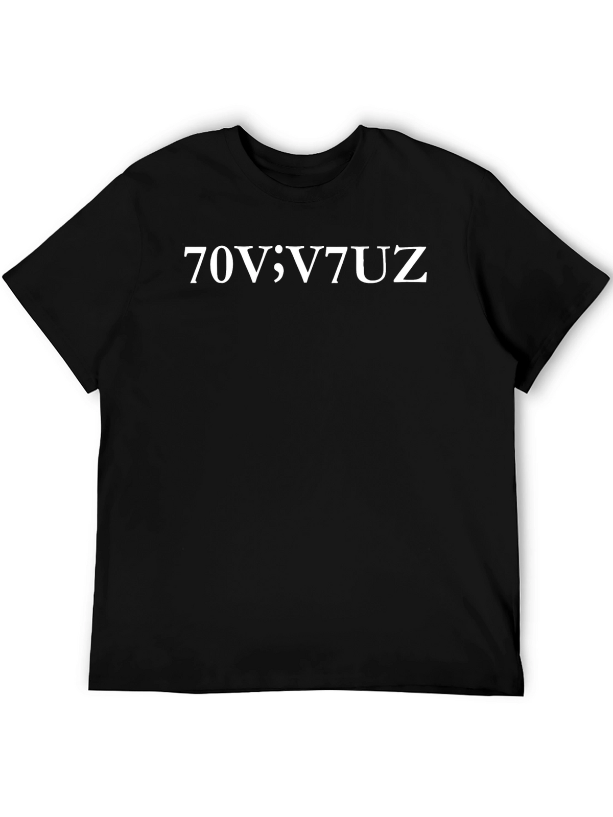 70V;V7UZ Graphic Tee - Mens Black T-Shirt