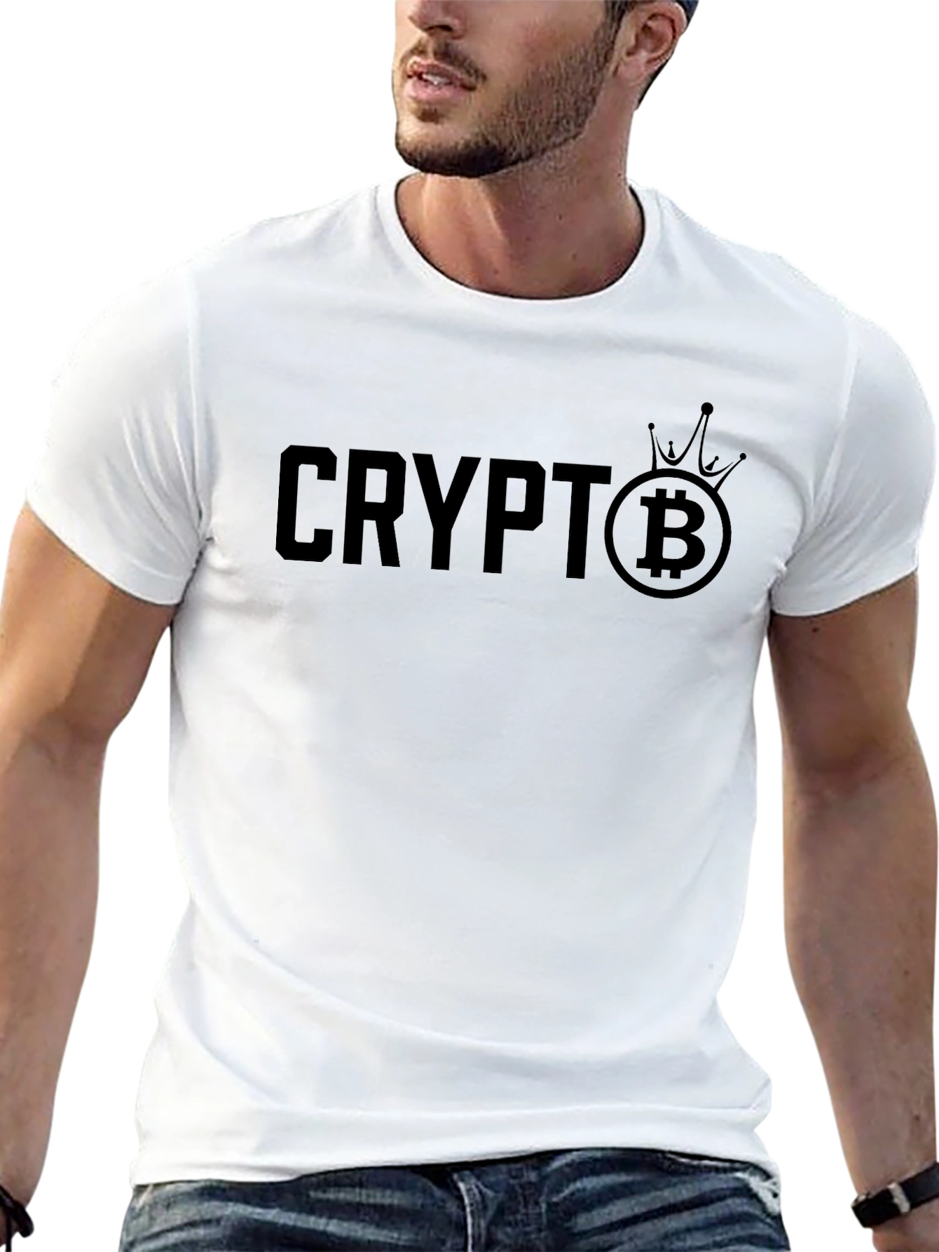 Crypto Bitcoin King T-Shirt - Black