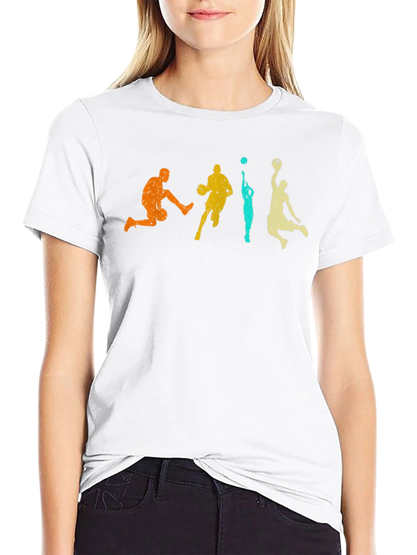 Retro Basketball Graphic T-Shirt