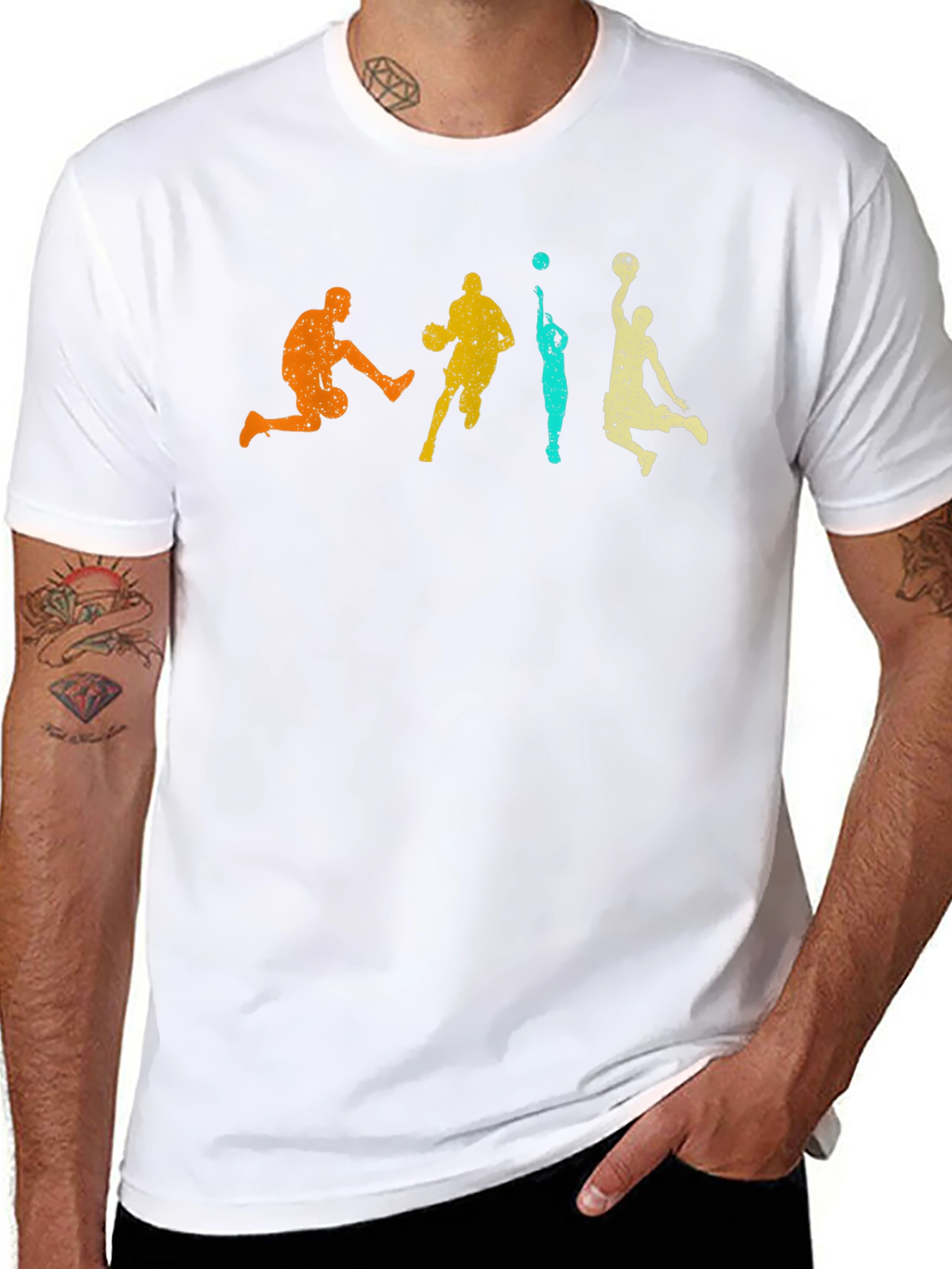 Retro Basketball Graphic T-Shirt
