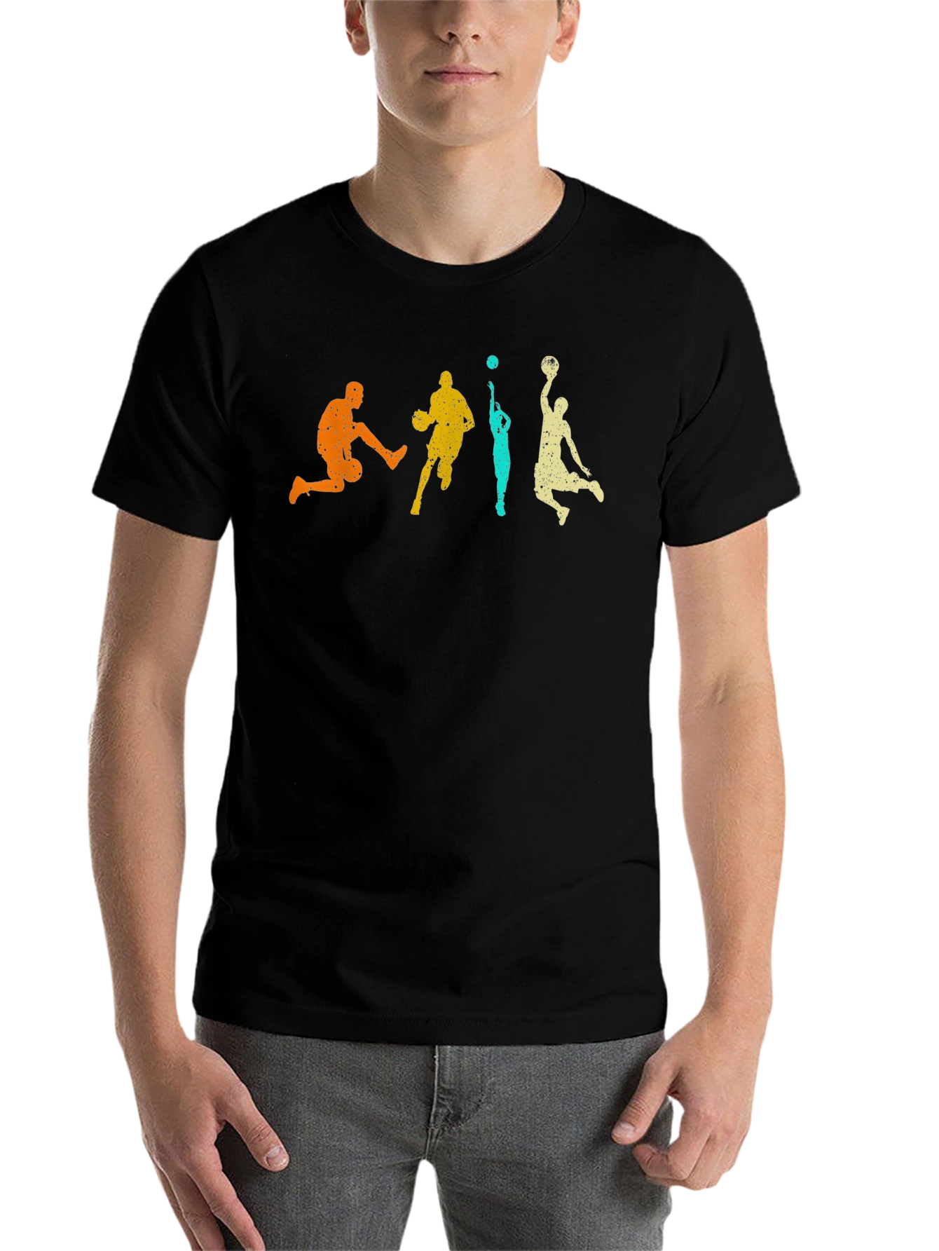 Retro Basketball Graphic T-Shirt