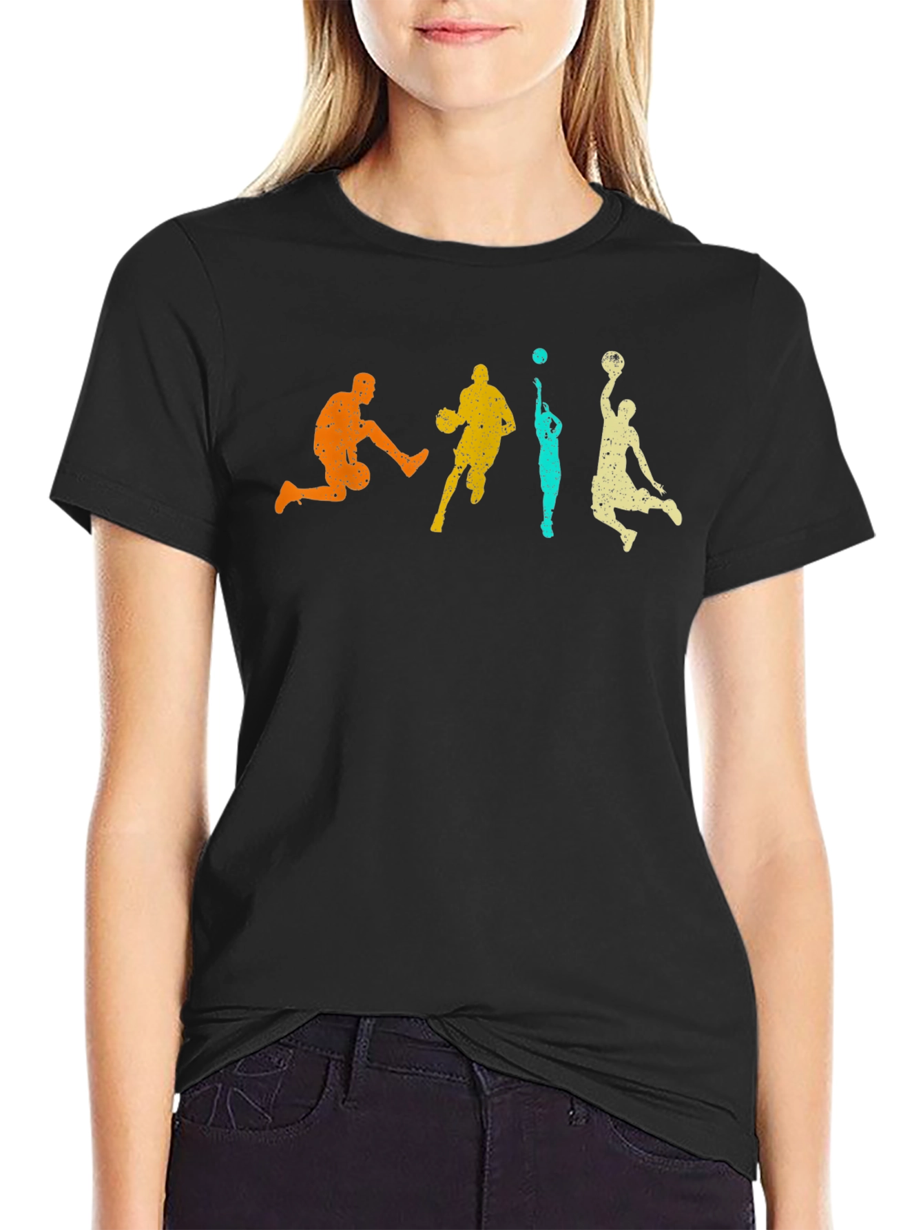Retro Basketball Graphic T-Shirt