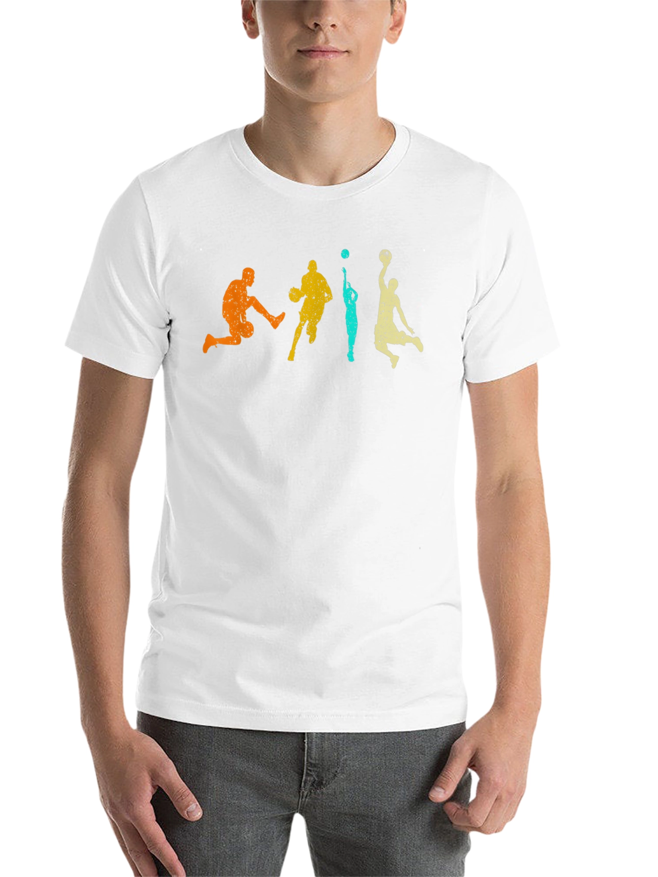 Retro Basketball Graphic T-Shirt