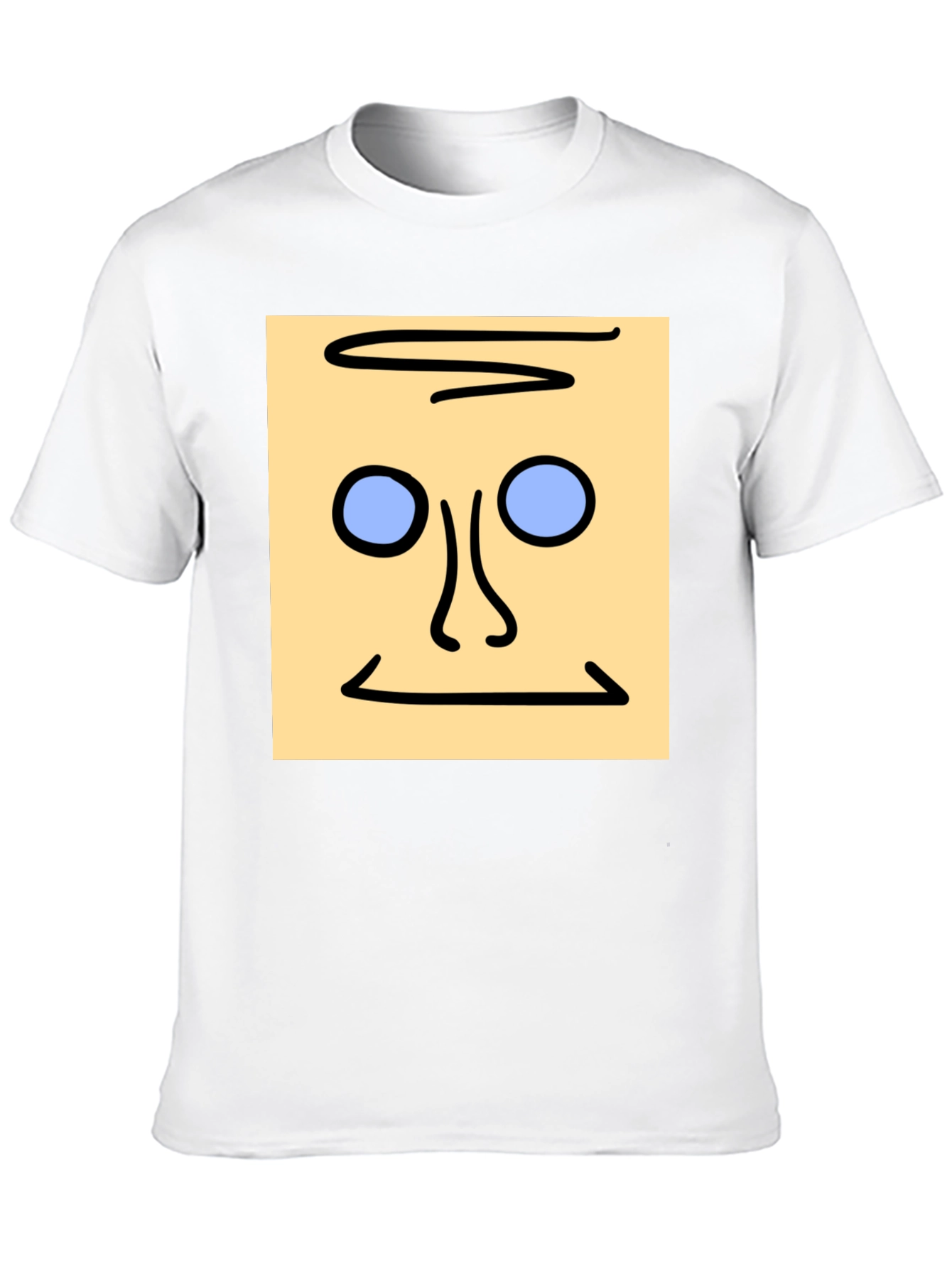 Abstract Face Graphic Tee - Unique Style