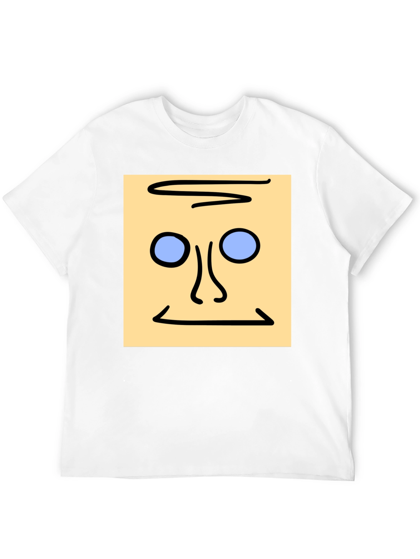 Abstract Face Graphic Tee - Unique Style