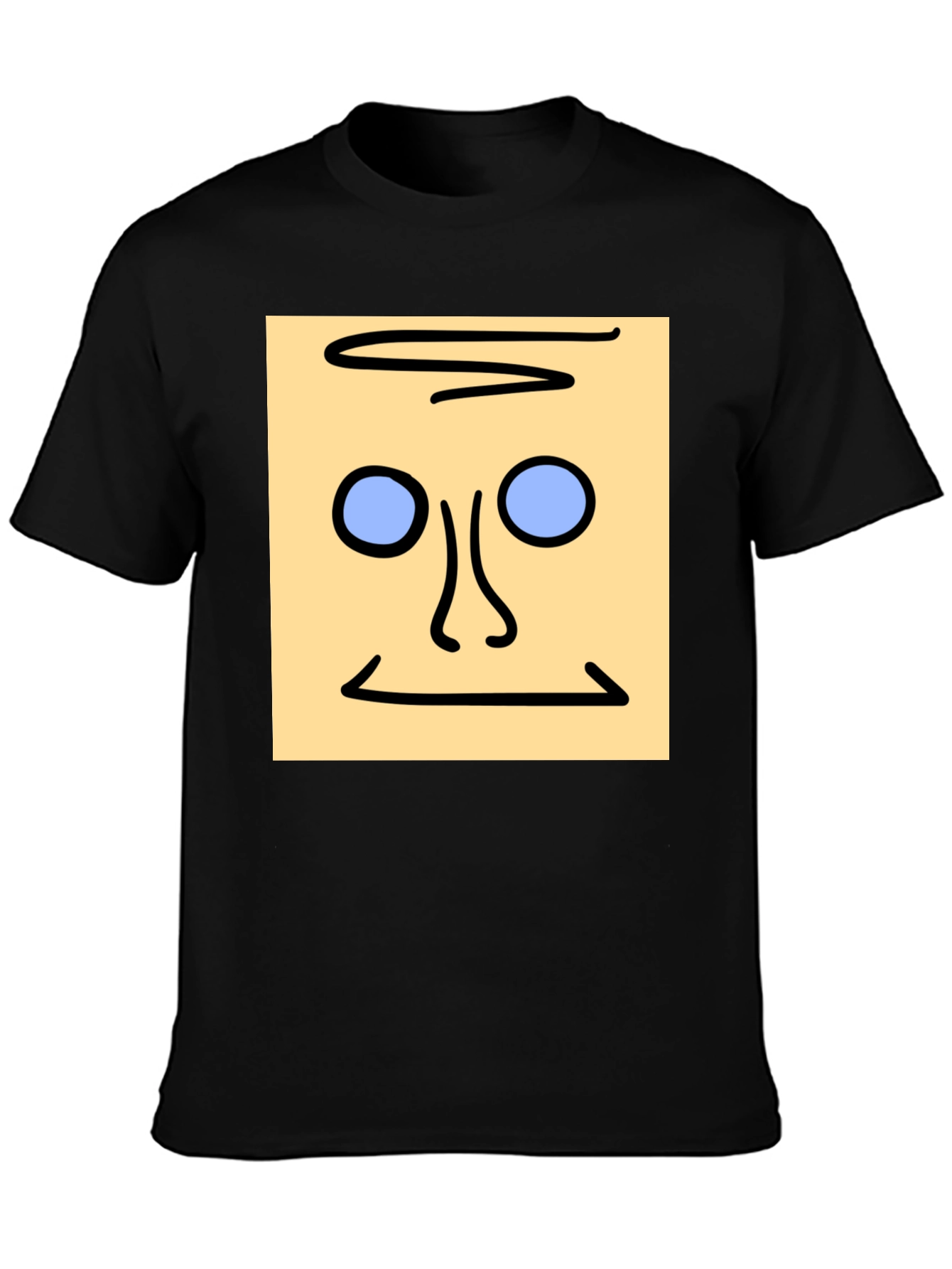 Abstract Face Graphic Tee - Unique Style