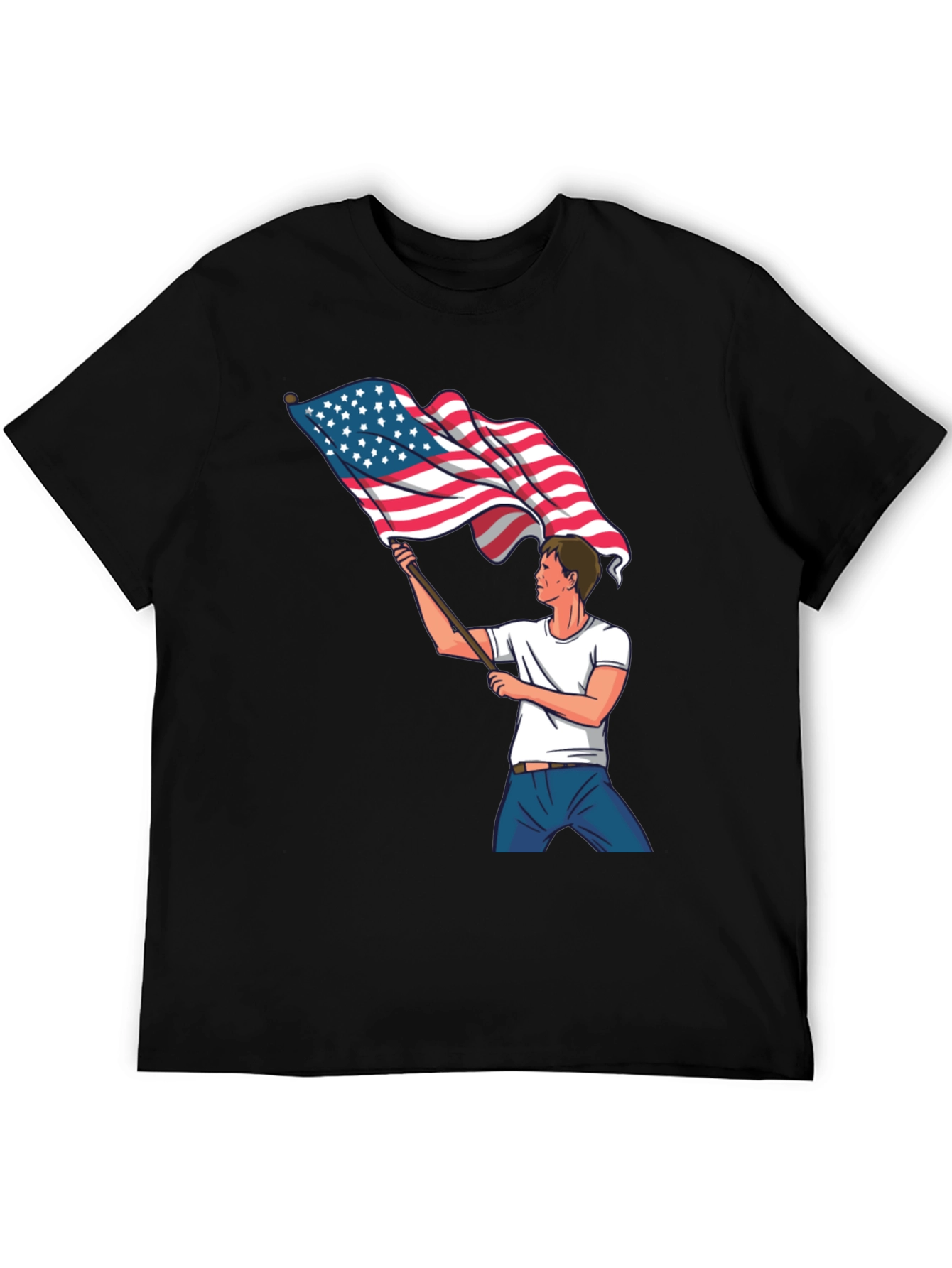 American Flag Waving T-Shirt