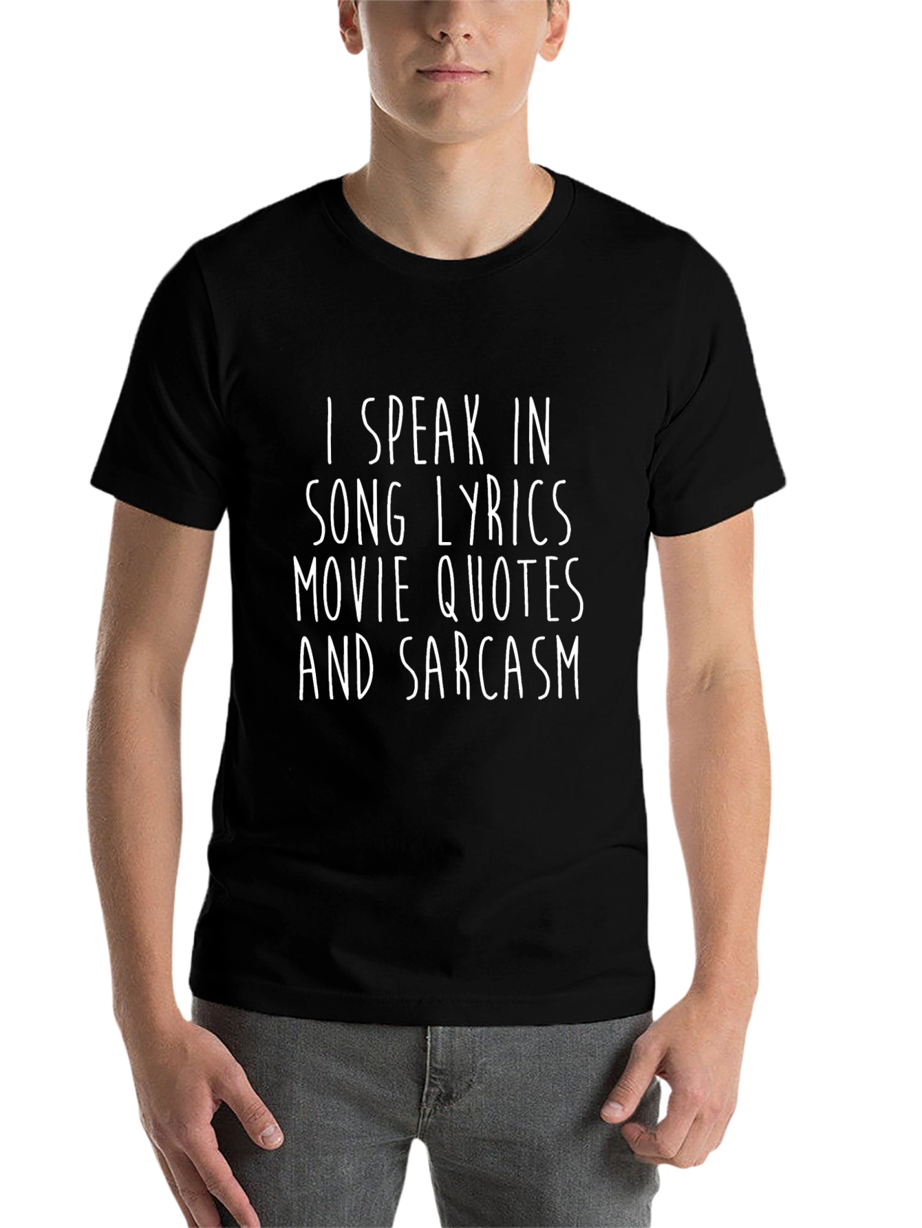 Sarcastic Song Lyrics Movie Quotes Graphic T-Shirt