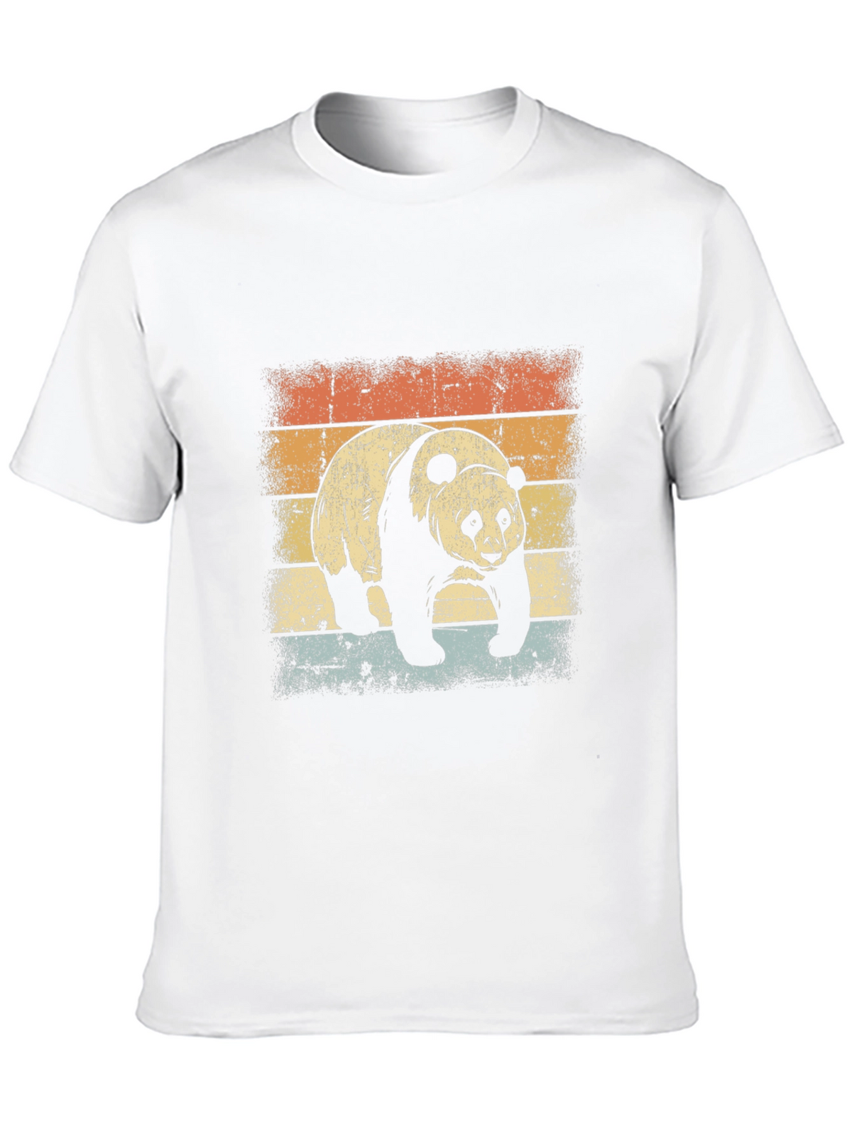 Retro Panda Graphic T-Shirt - Black