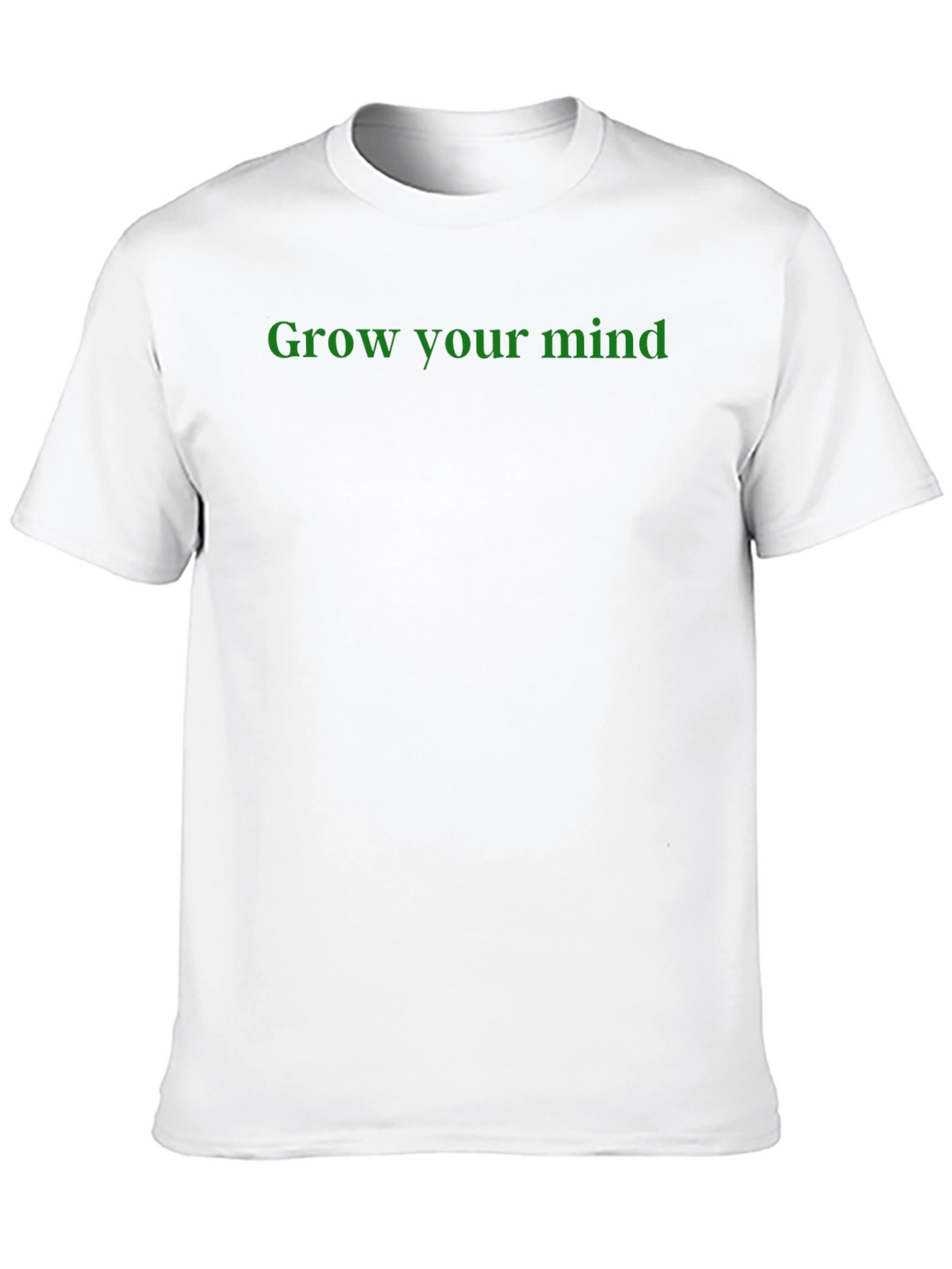 Grow Your Mind Graphic Tee - Black Cotton T-Shirt