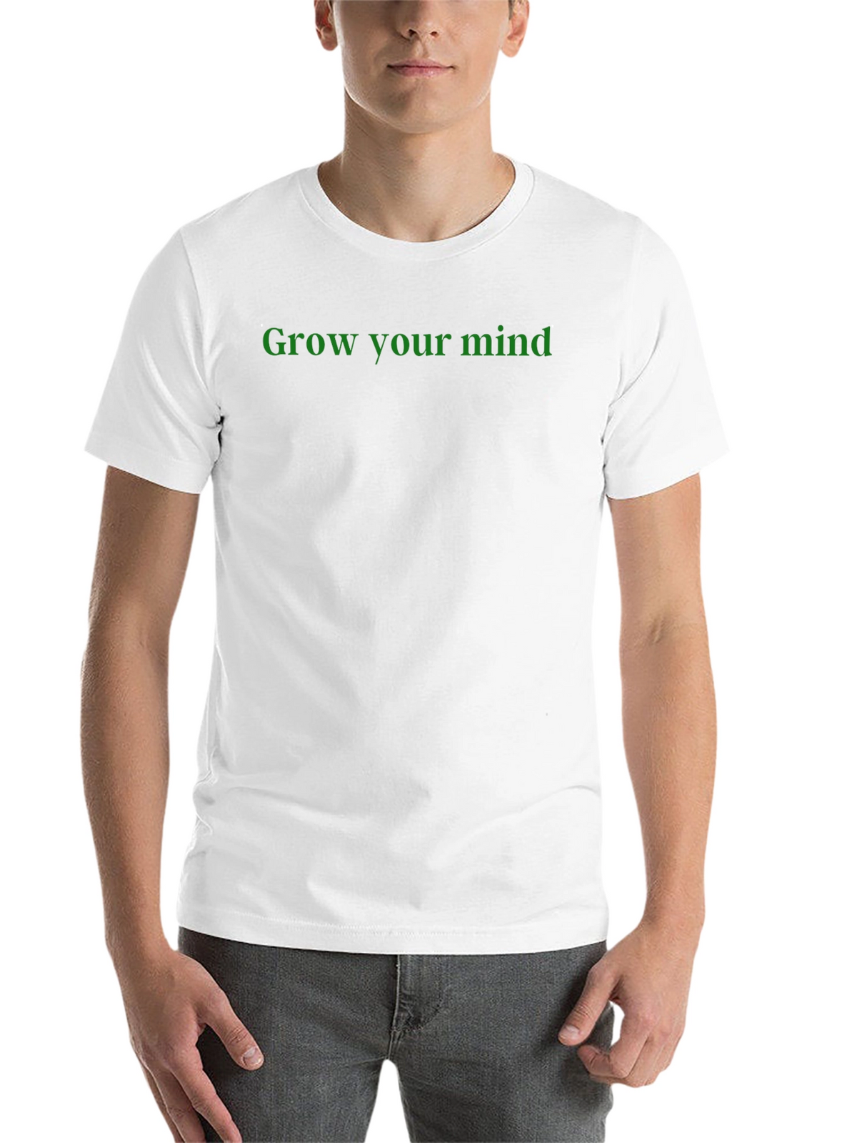 Grow Your Mind Graphic Tee - Black Cotton T-Shirt