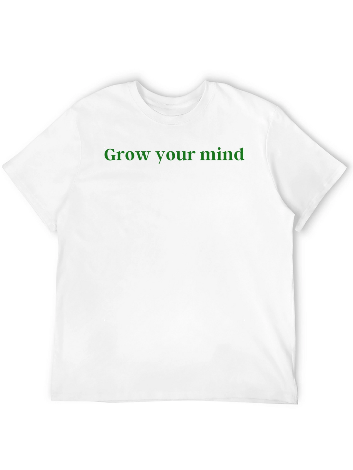 Grow Your Mind Graphic Tee - Black Cotton T-Shirt