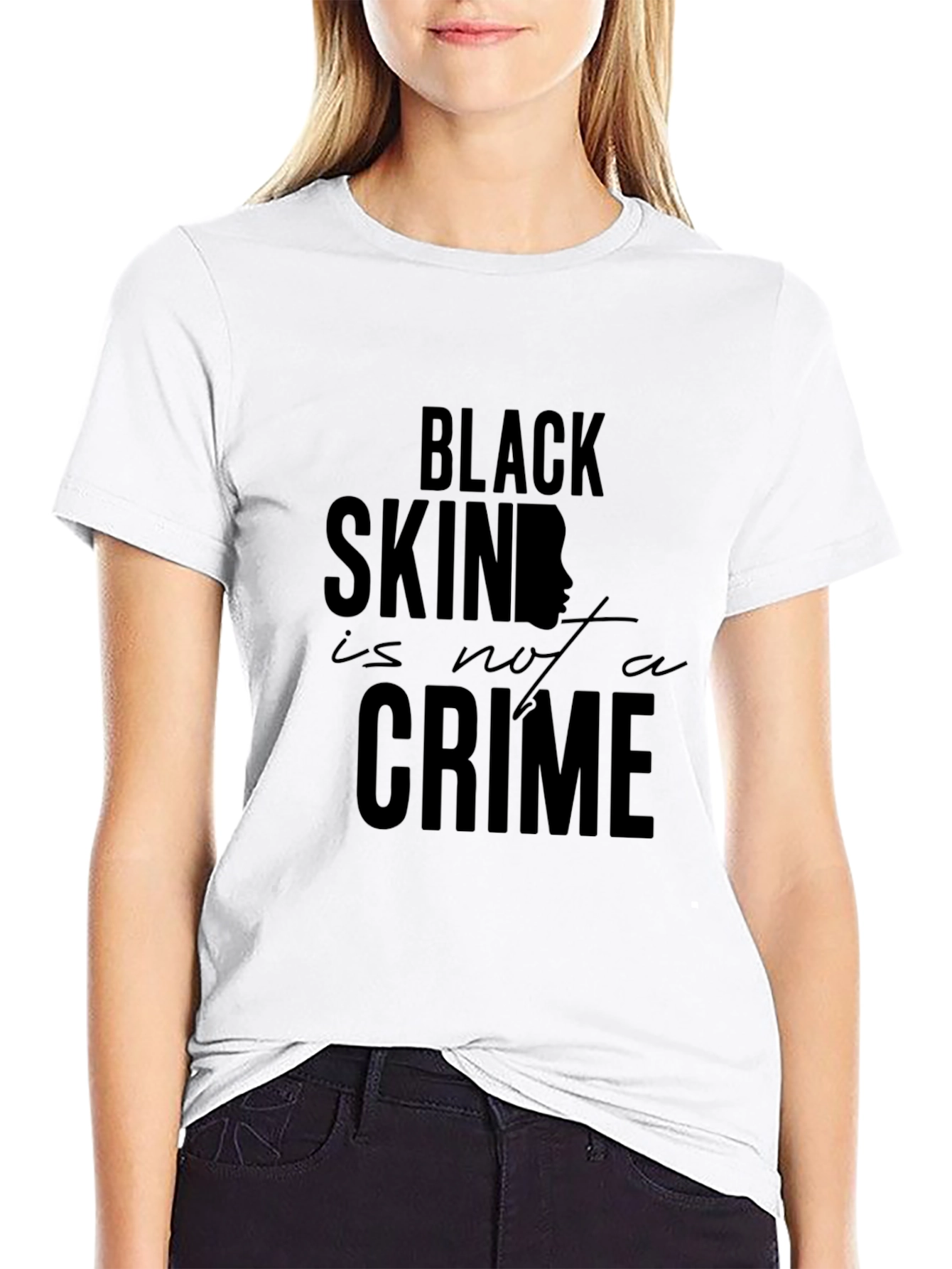 Black Skin Is Not A Crime Graphic Tee