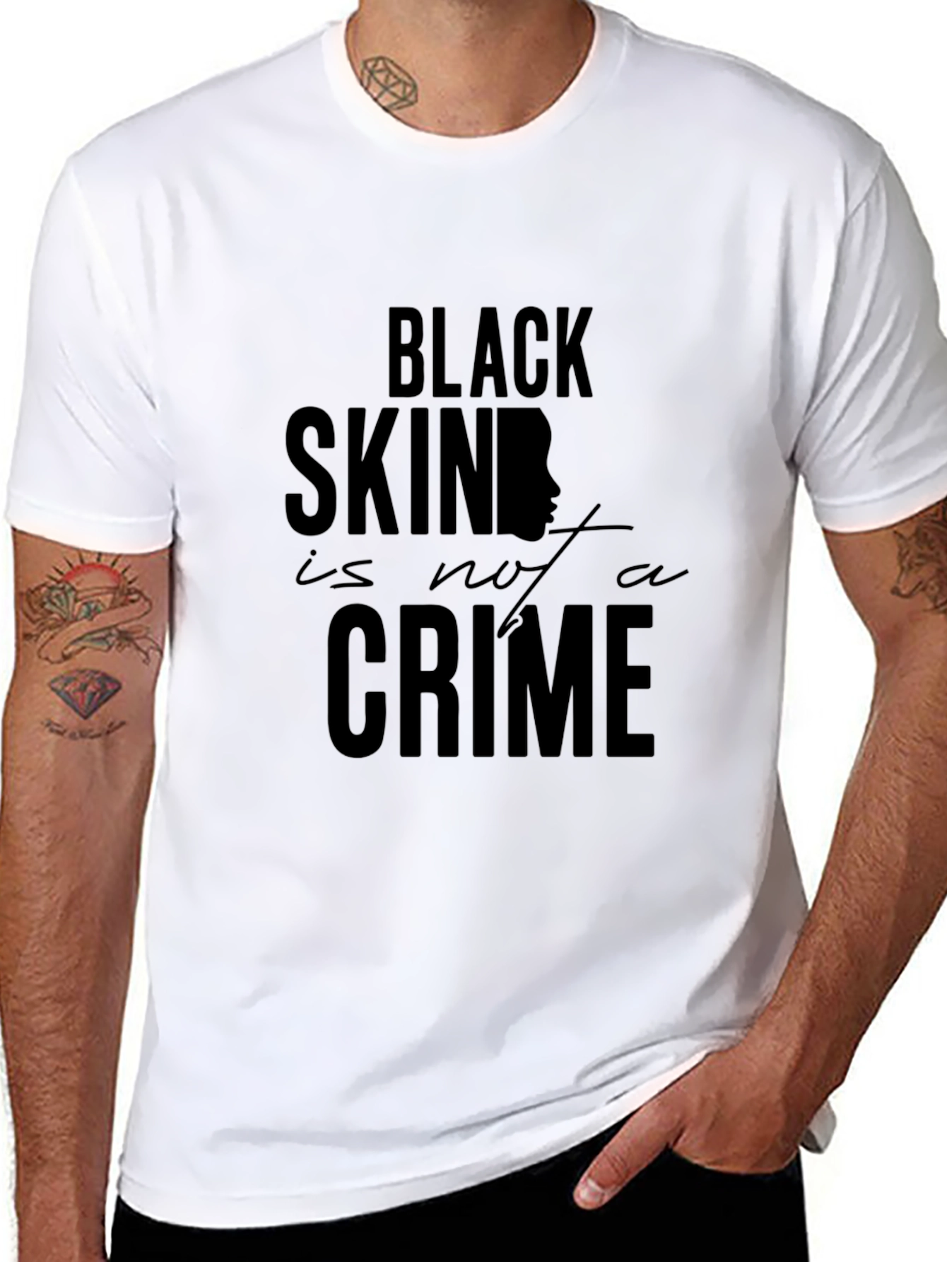 Black Skin Is Not A Crime Graphic Tee