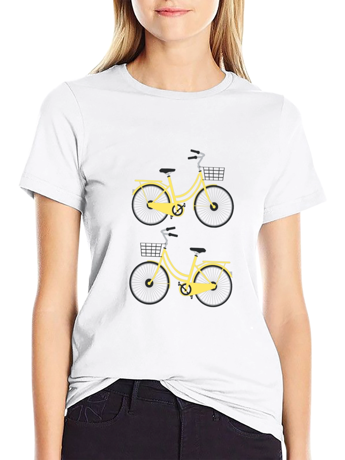 Mens Black Bicycle Graphic Tee - Stylish & Casual