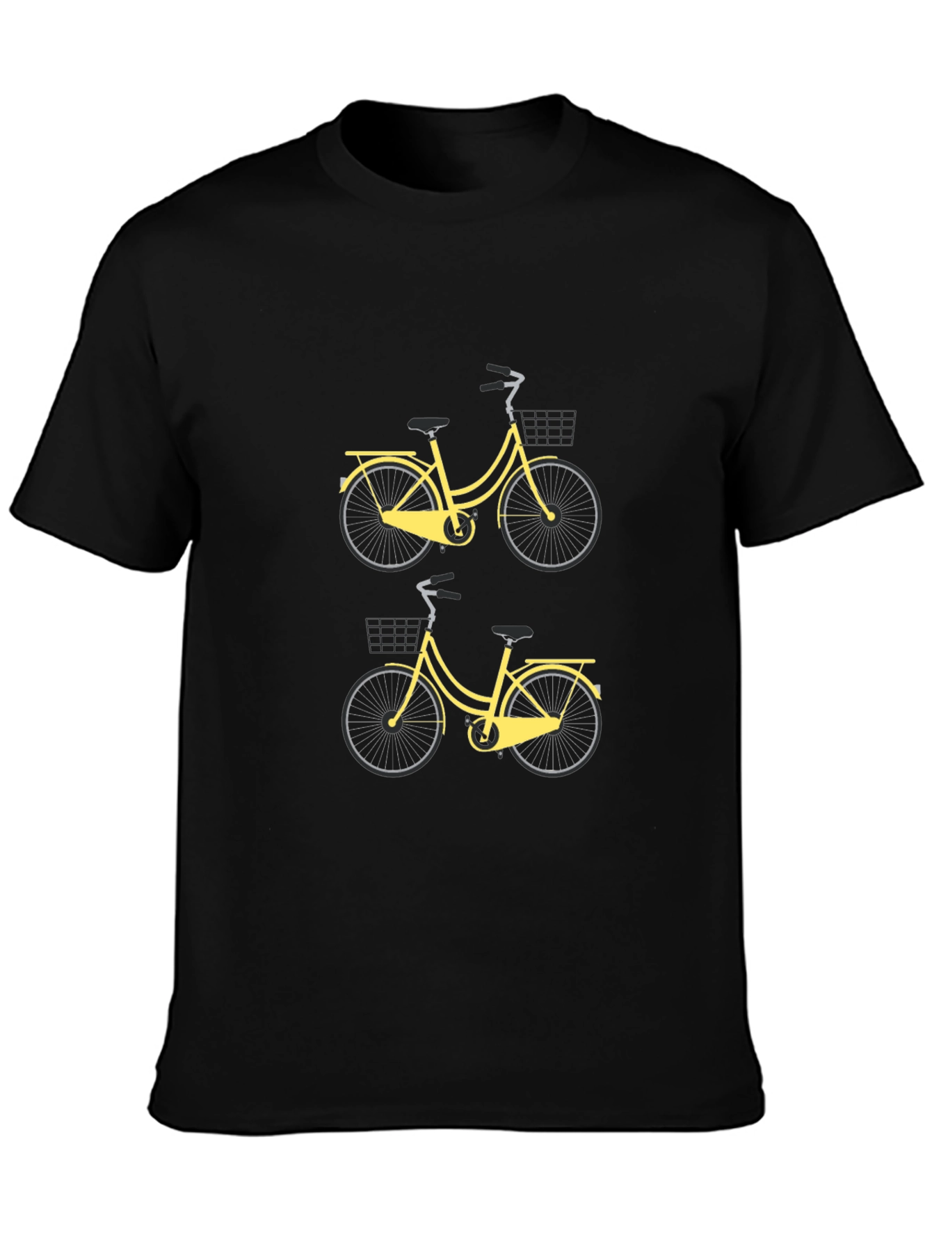 Mens Black Bicycle Graphic Tee - Stylish & Casual