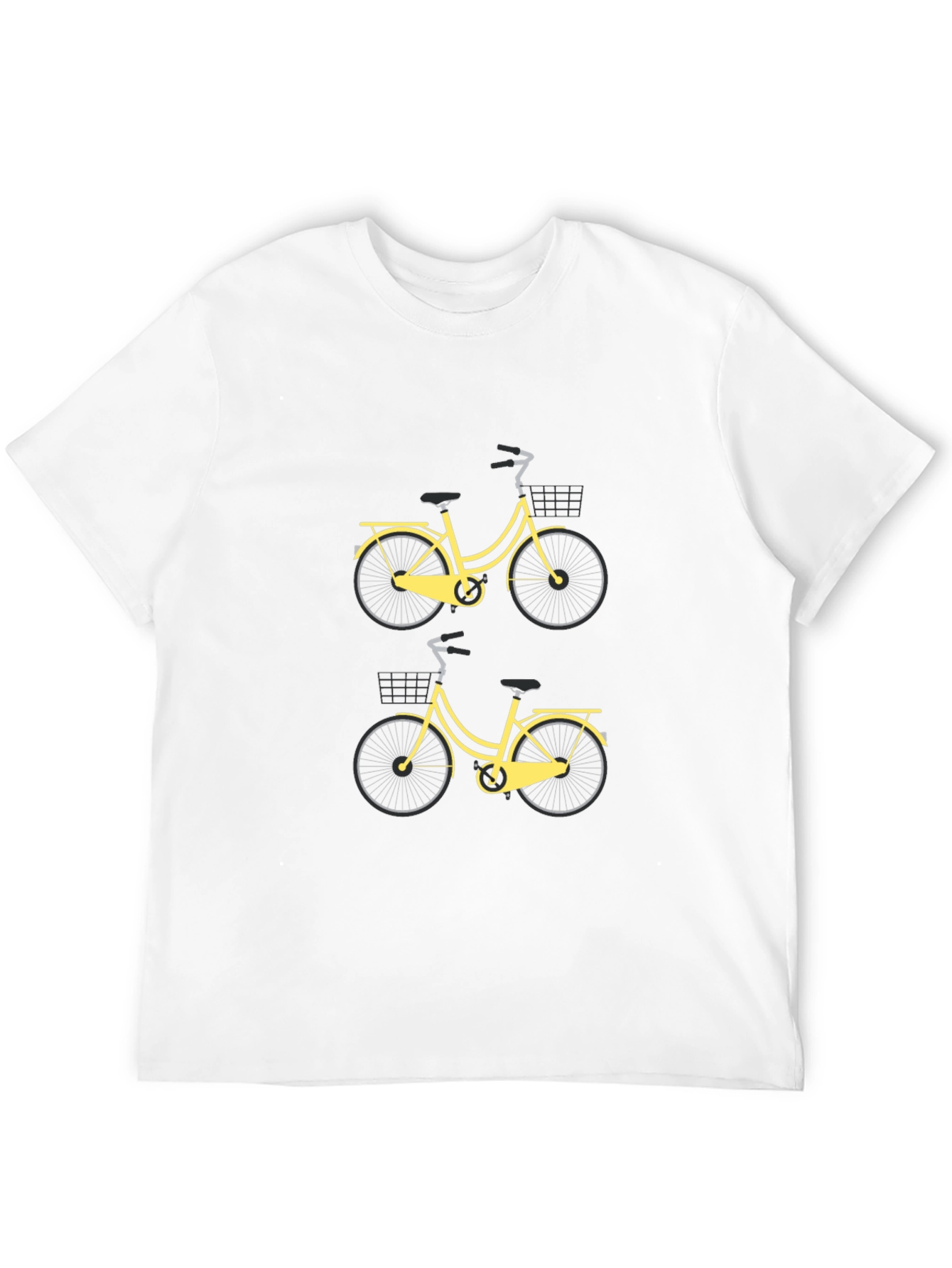 Mens Black Bicycle Graphic Tee - Stylish & Casual